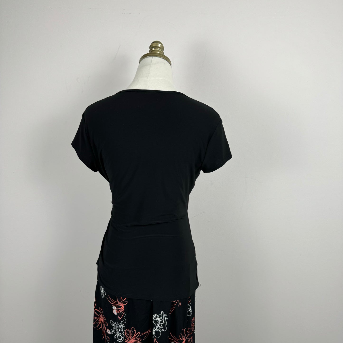Y2K Black Wrap Top
