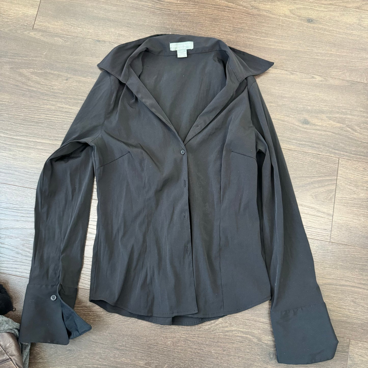 Black Fitted Button Up Shirt