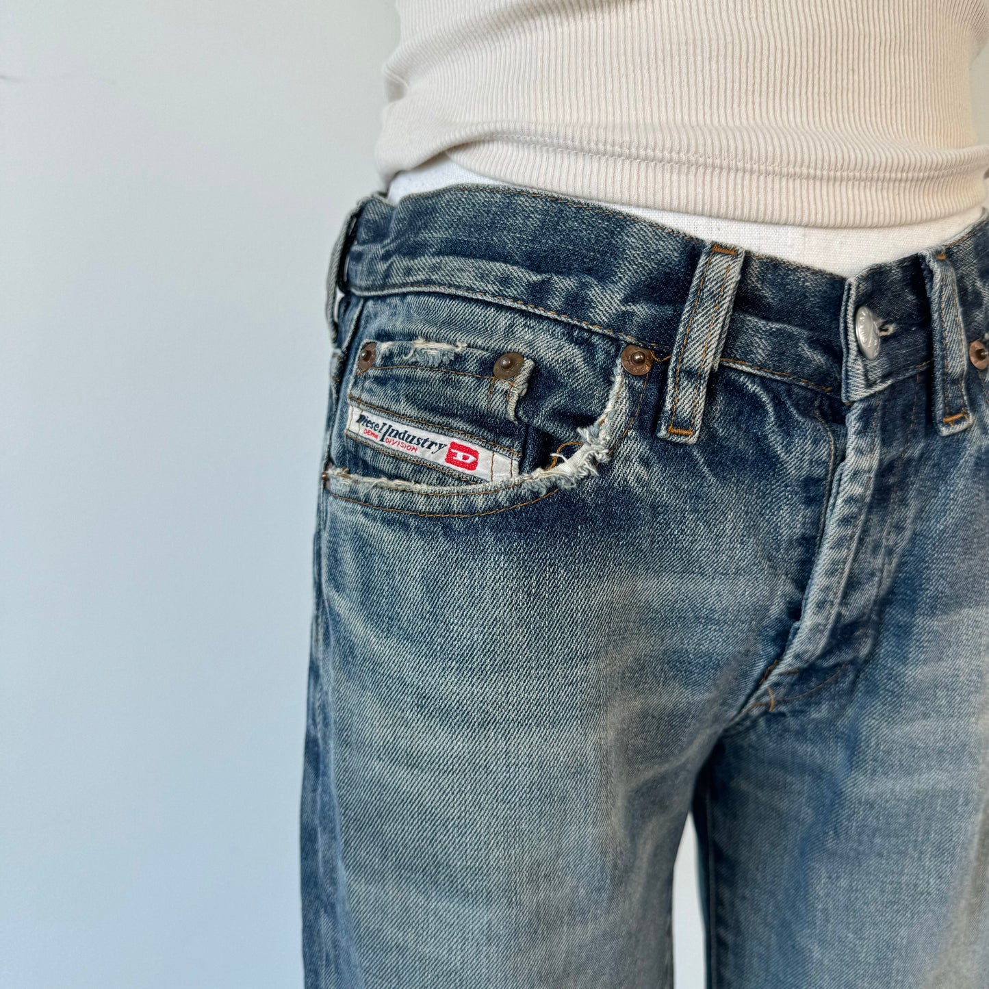 Diesel Faded Bootcut Jeans