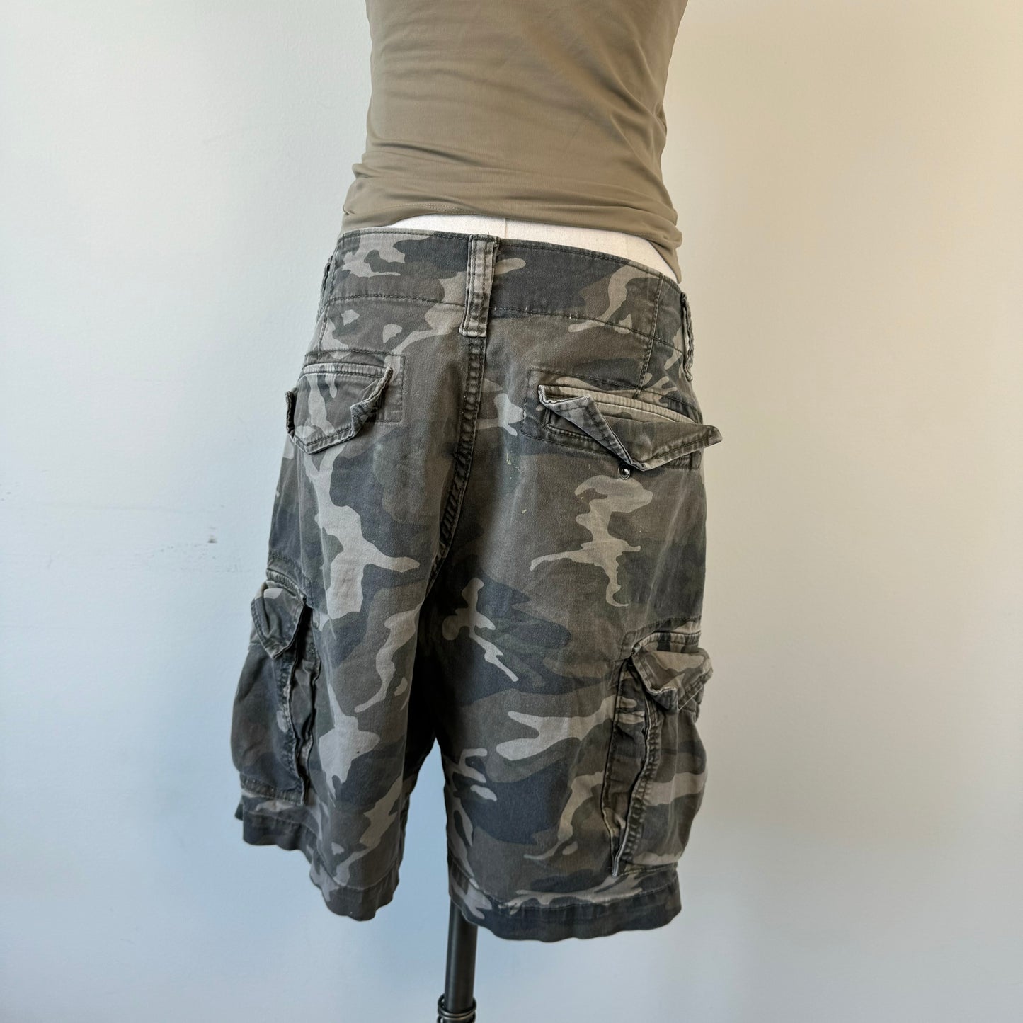 Camo Cargo Bermuda Shorts