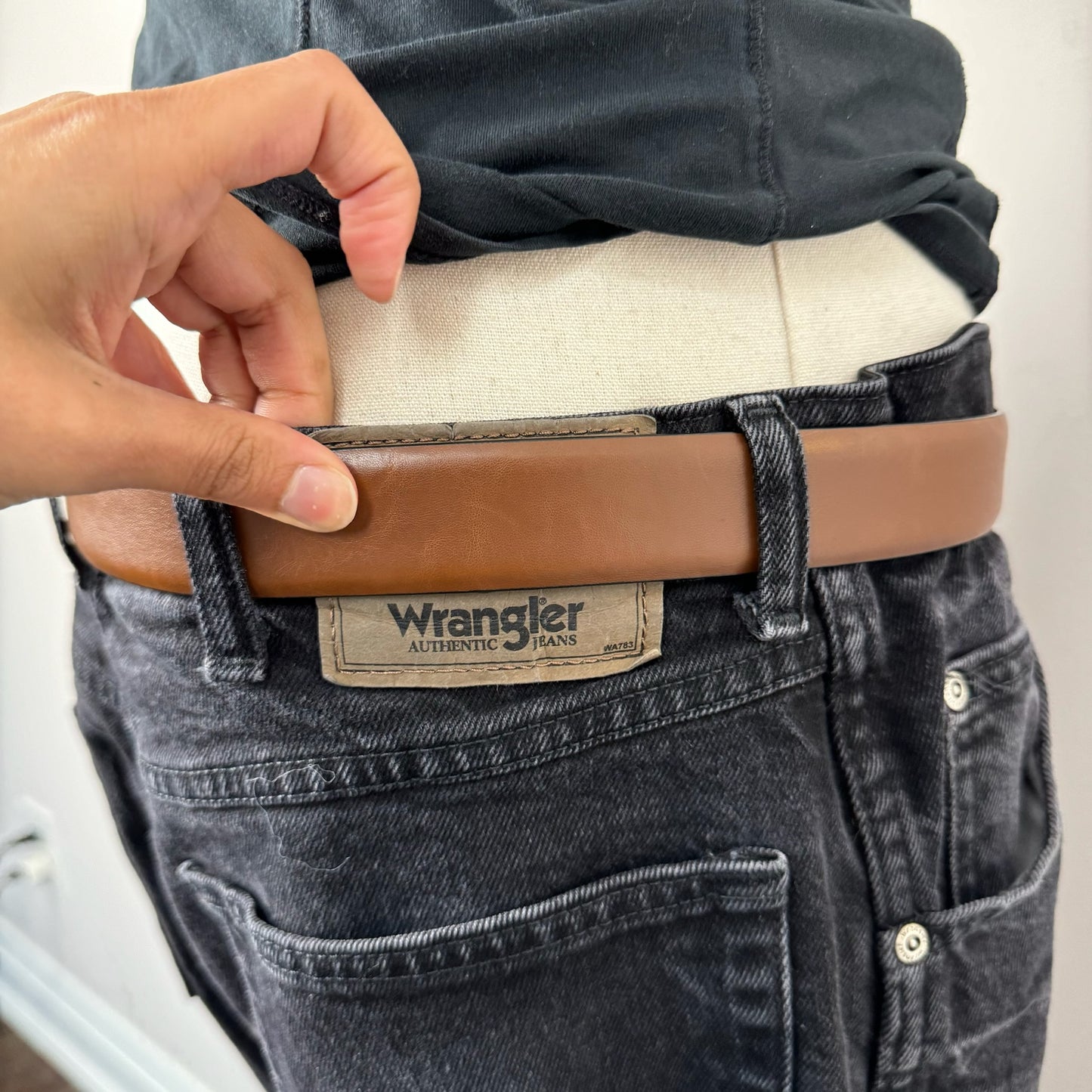 Wrangler Black Low Rise Baggy Jeans