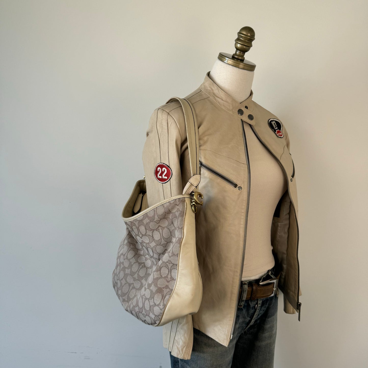 Coach Cream Shoulder Bag