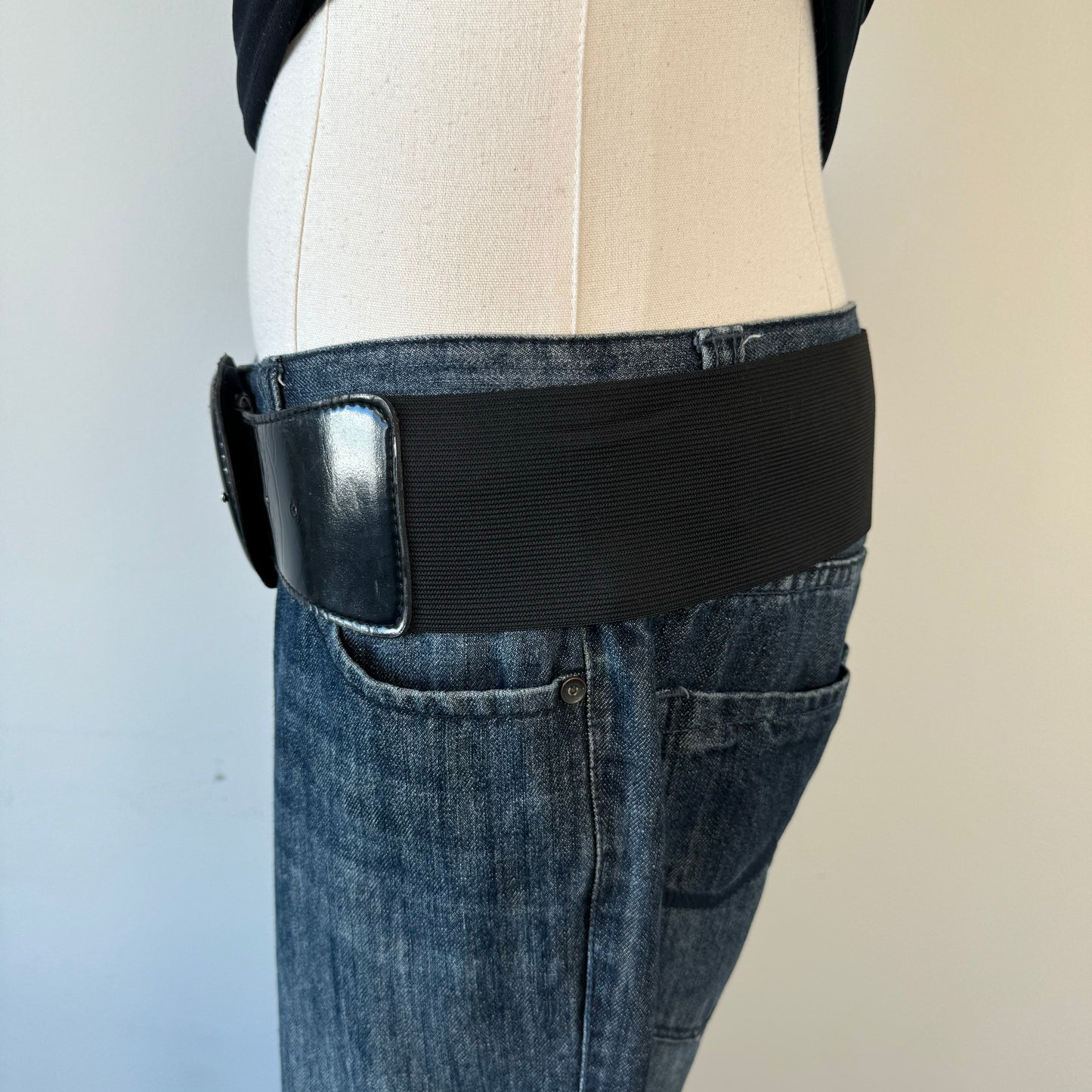Black Boho Chunky Belt