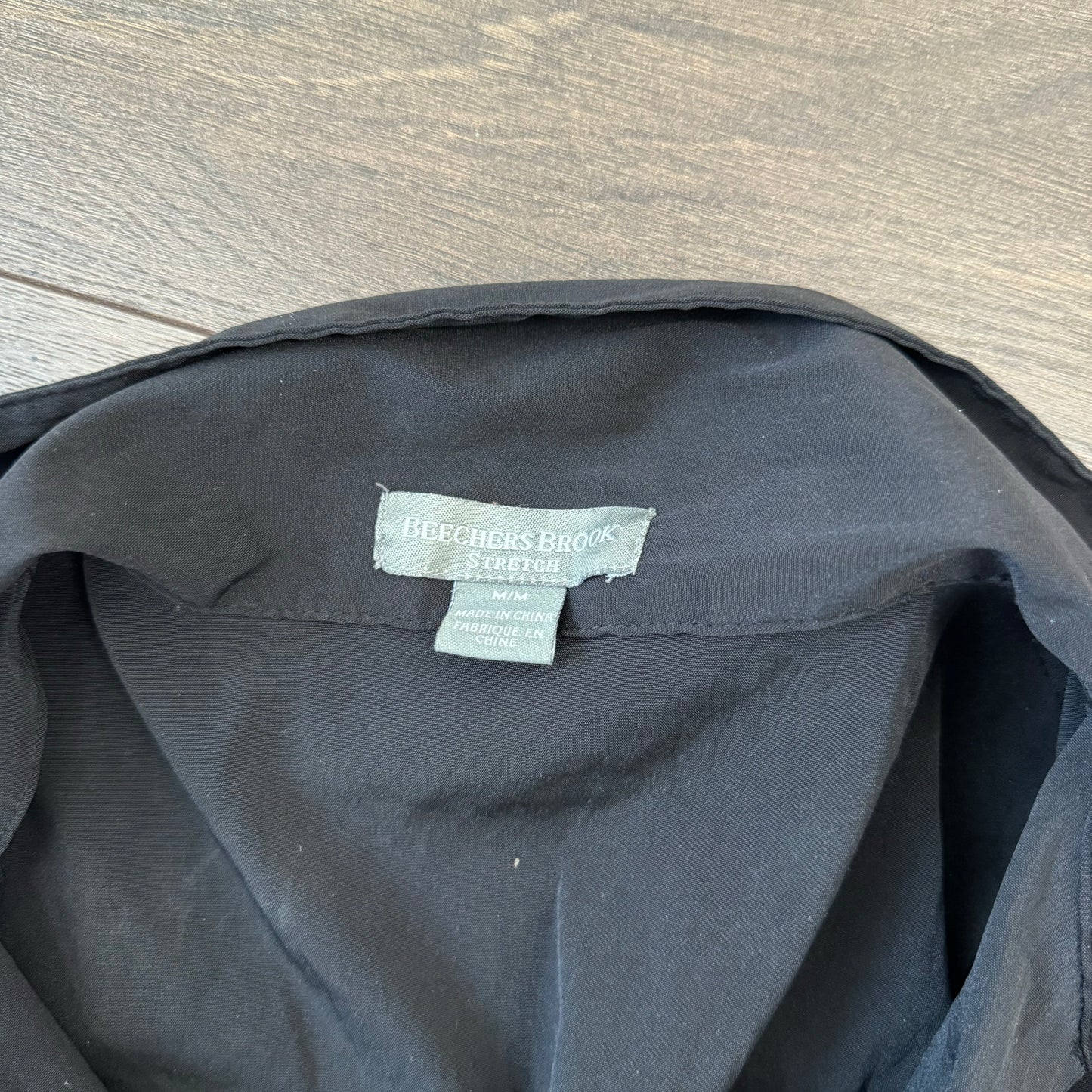 Black Fitted Button Up Shirt