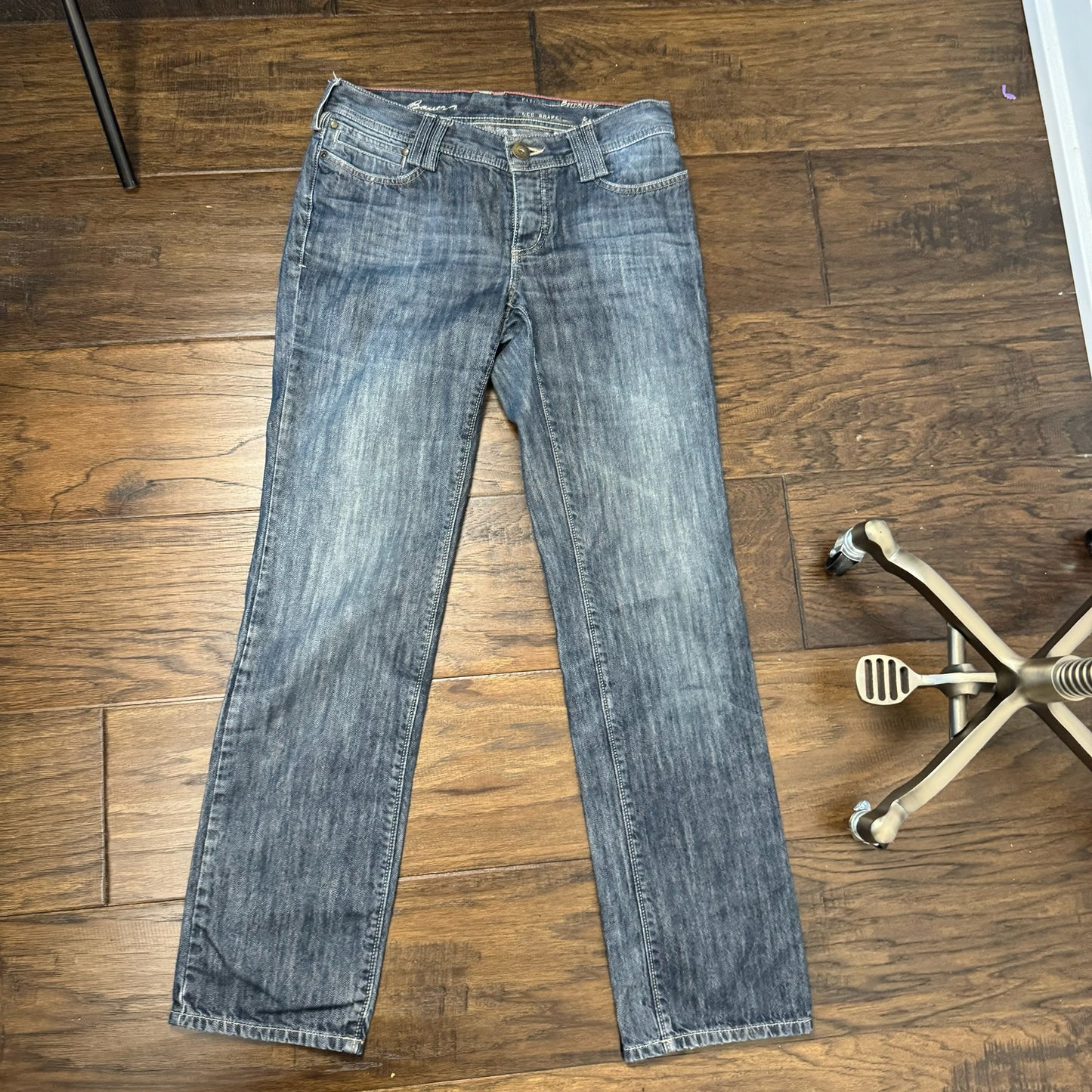 Low Rise Straight Leg Jeans