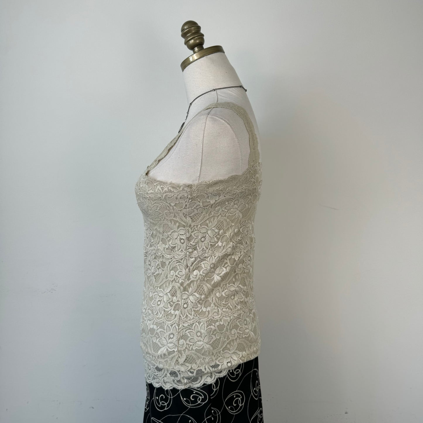 Beige Lace Top