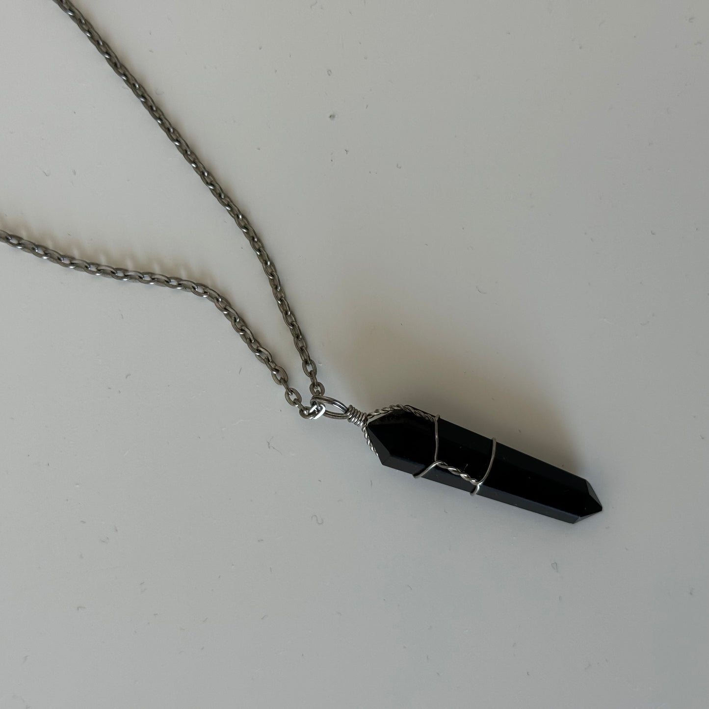 Black Crystal Necklace