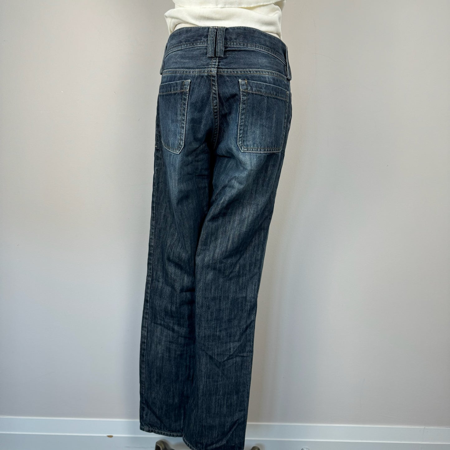 Low Rise Straight Leg Jeans