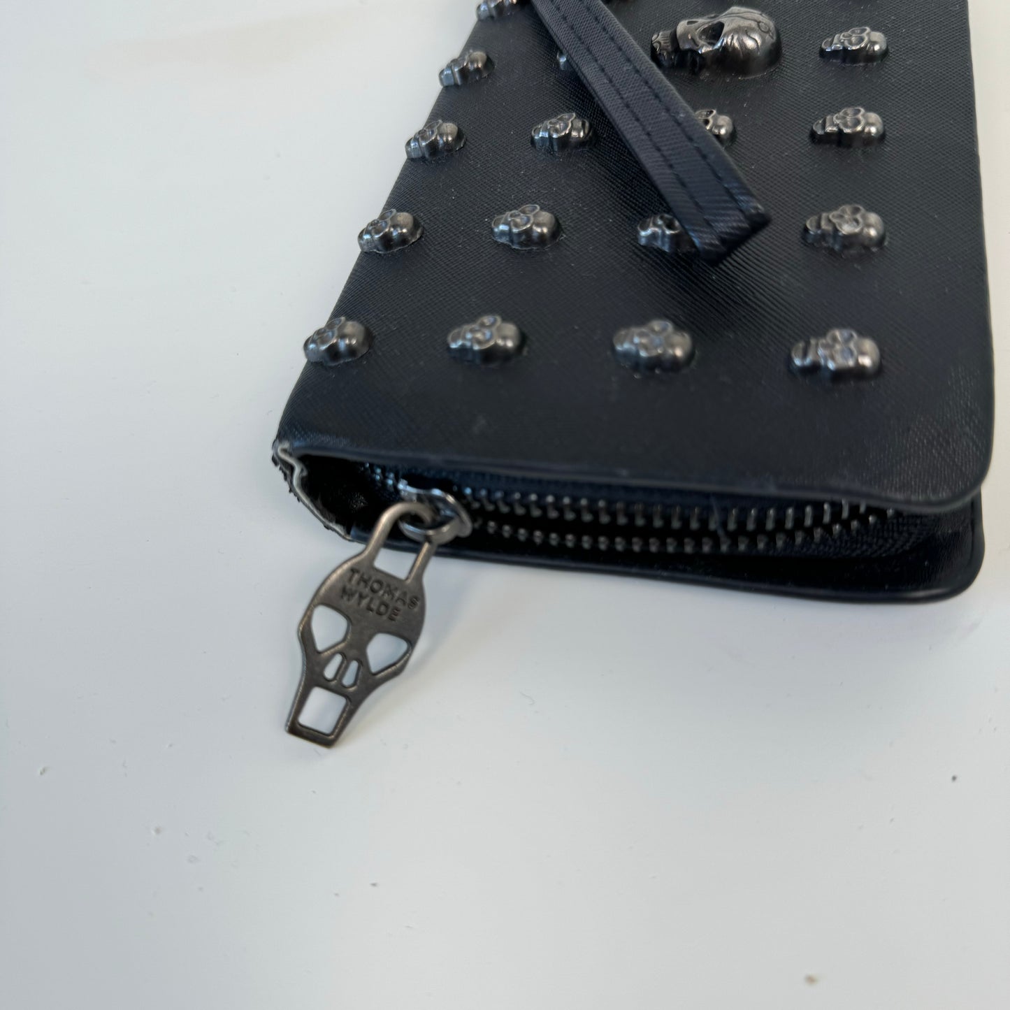 Thomas Wylde Skull Leather Wallet