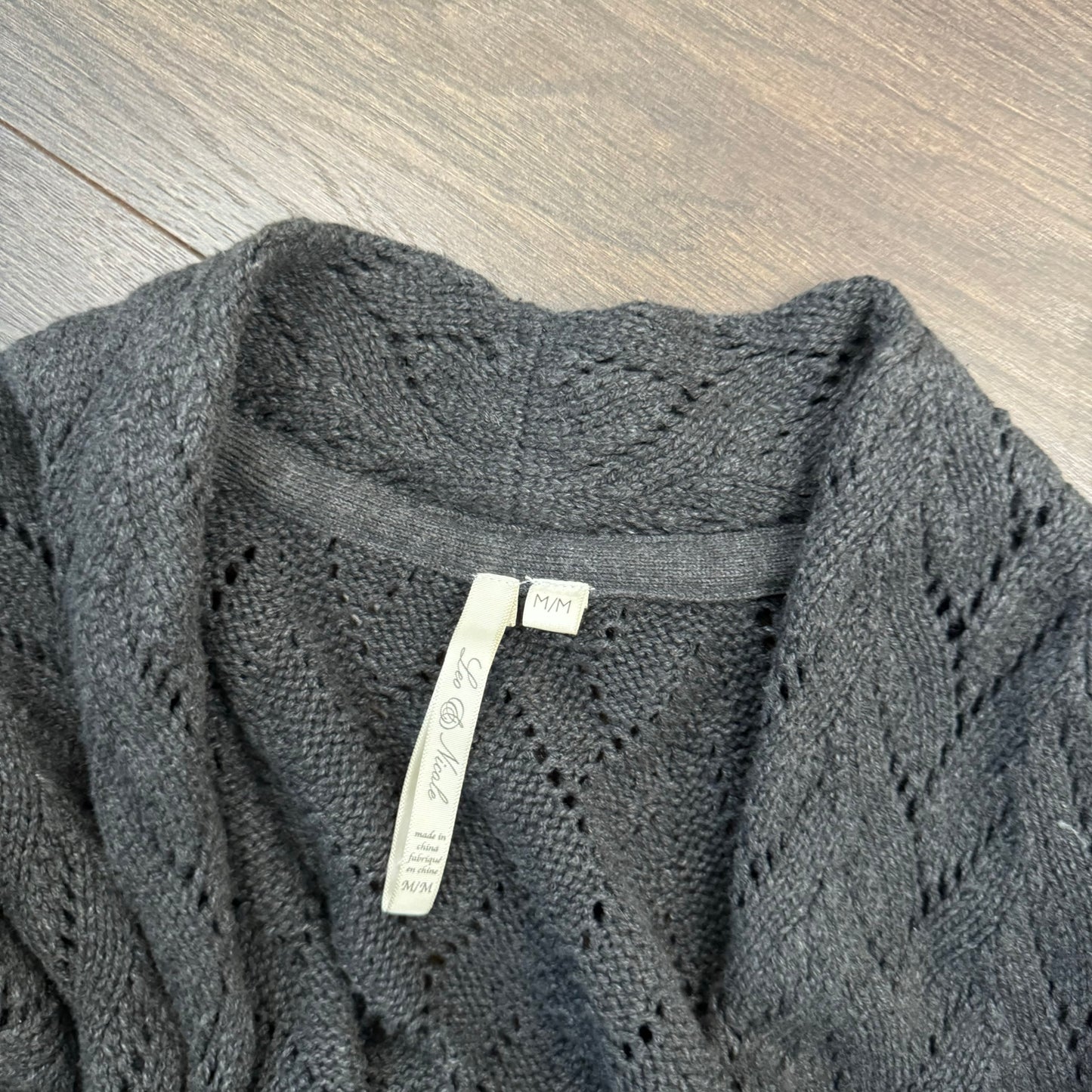 Open Front Tie Up Maxi Cardigan