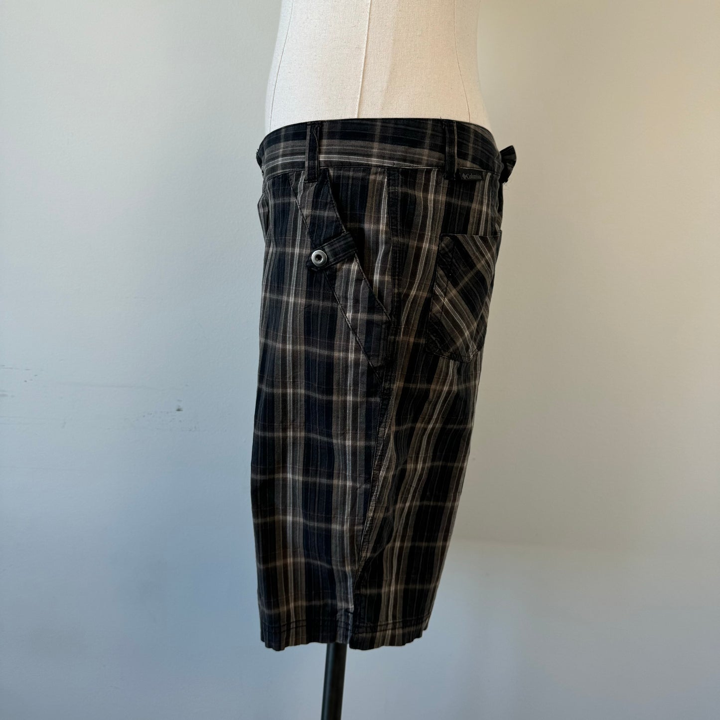 Columbia Brown Plaid Bermuda Shorts