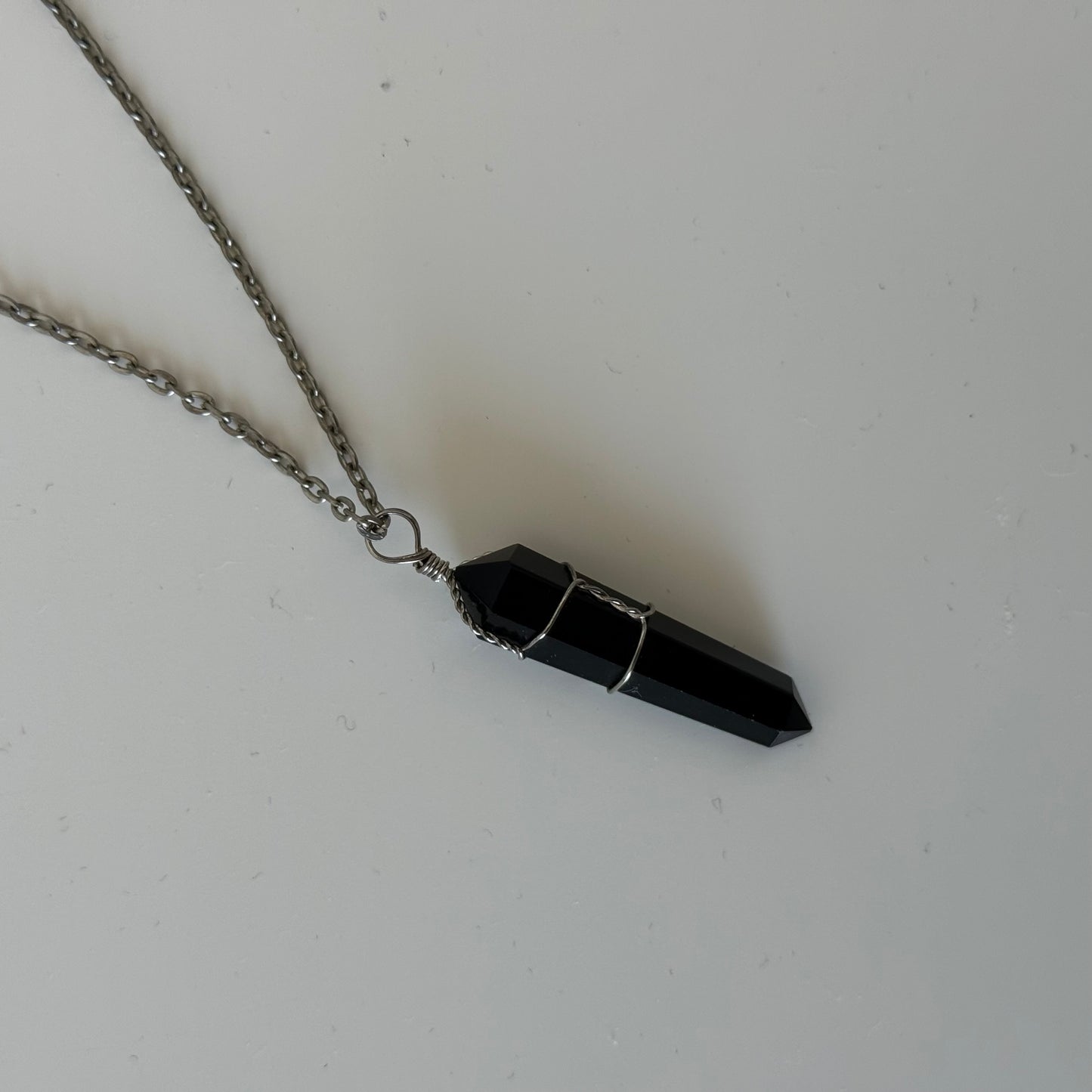 Black Crystal Necklace