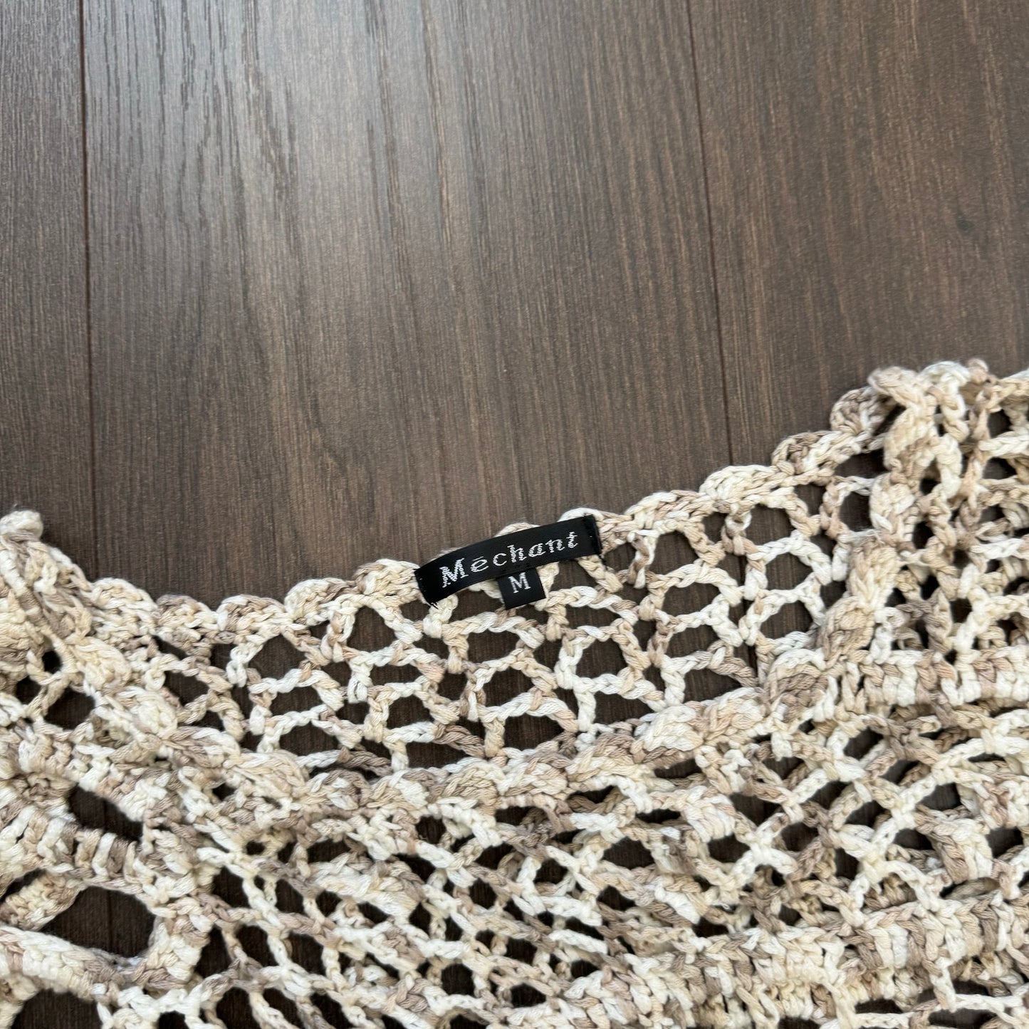 Crochet Handmade Soft Knit Asymmetric Sweater