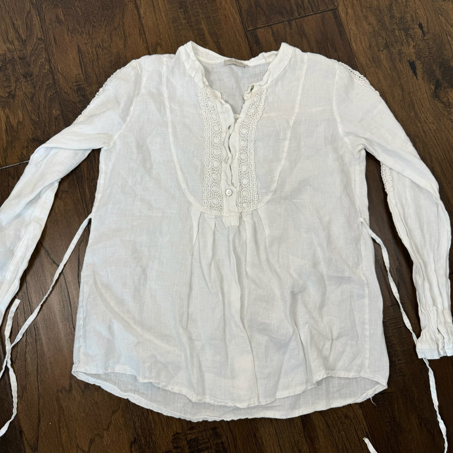 Boho Linen White Euro Summer Top