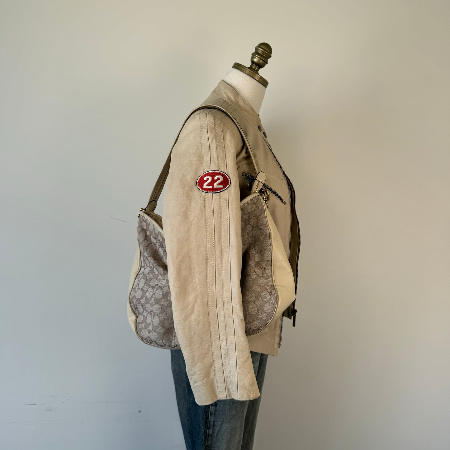 Coach Cream Shoulder Bag