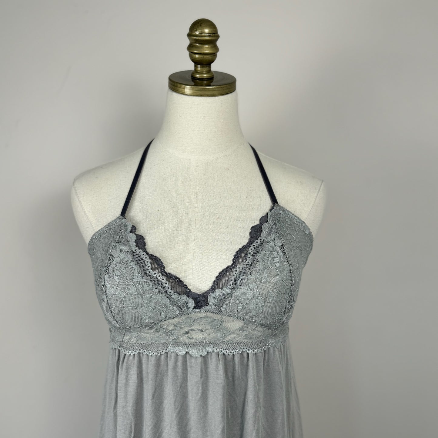 Y2K Babydoll Lace Trim Top