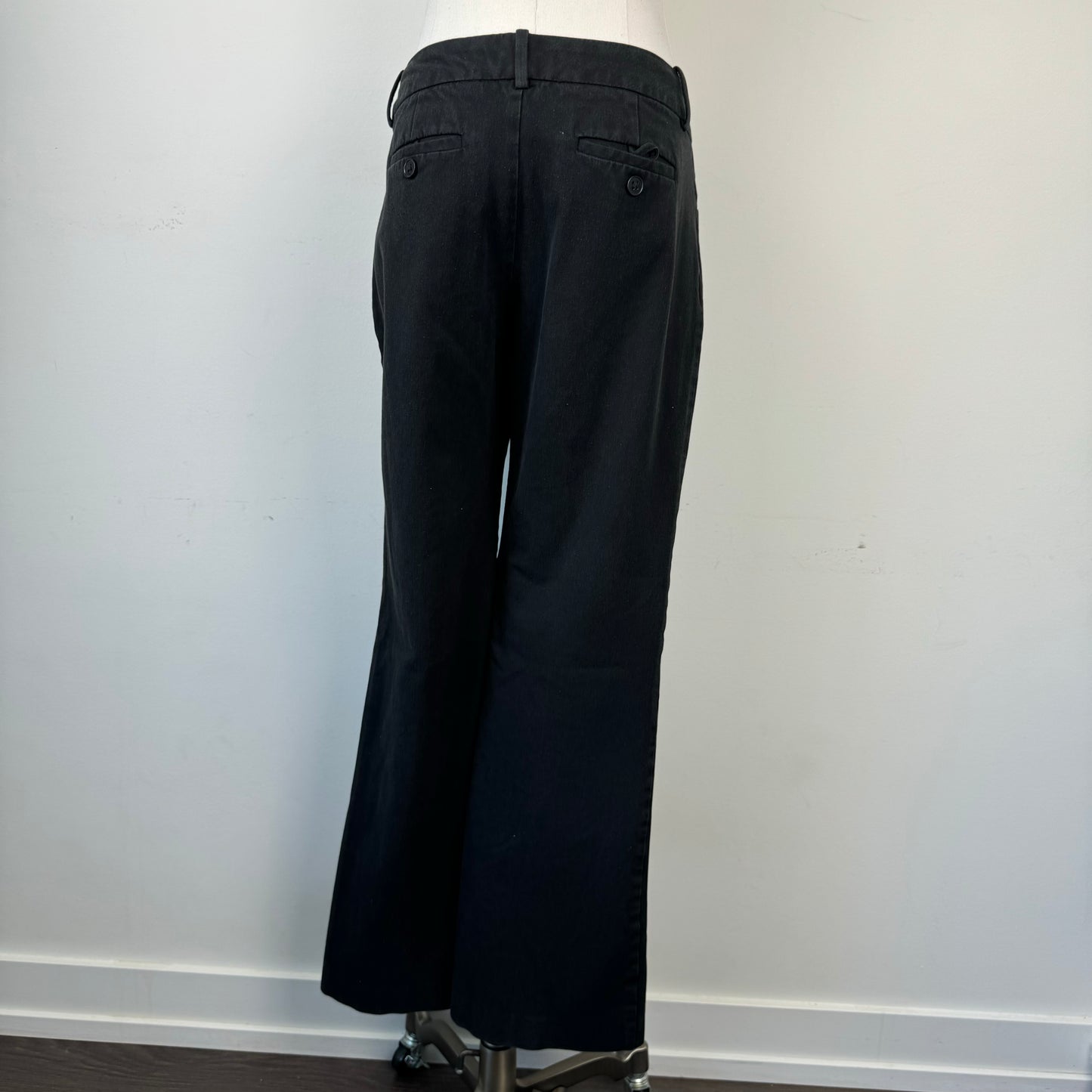 Black Office Siren Low Rise Flared Trousers