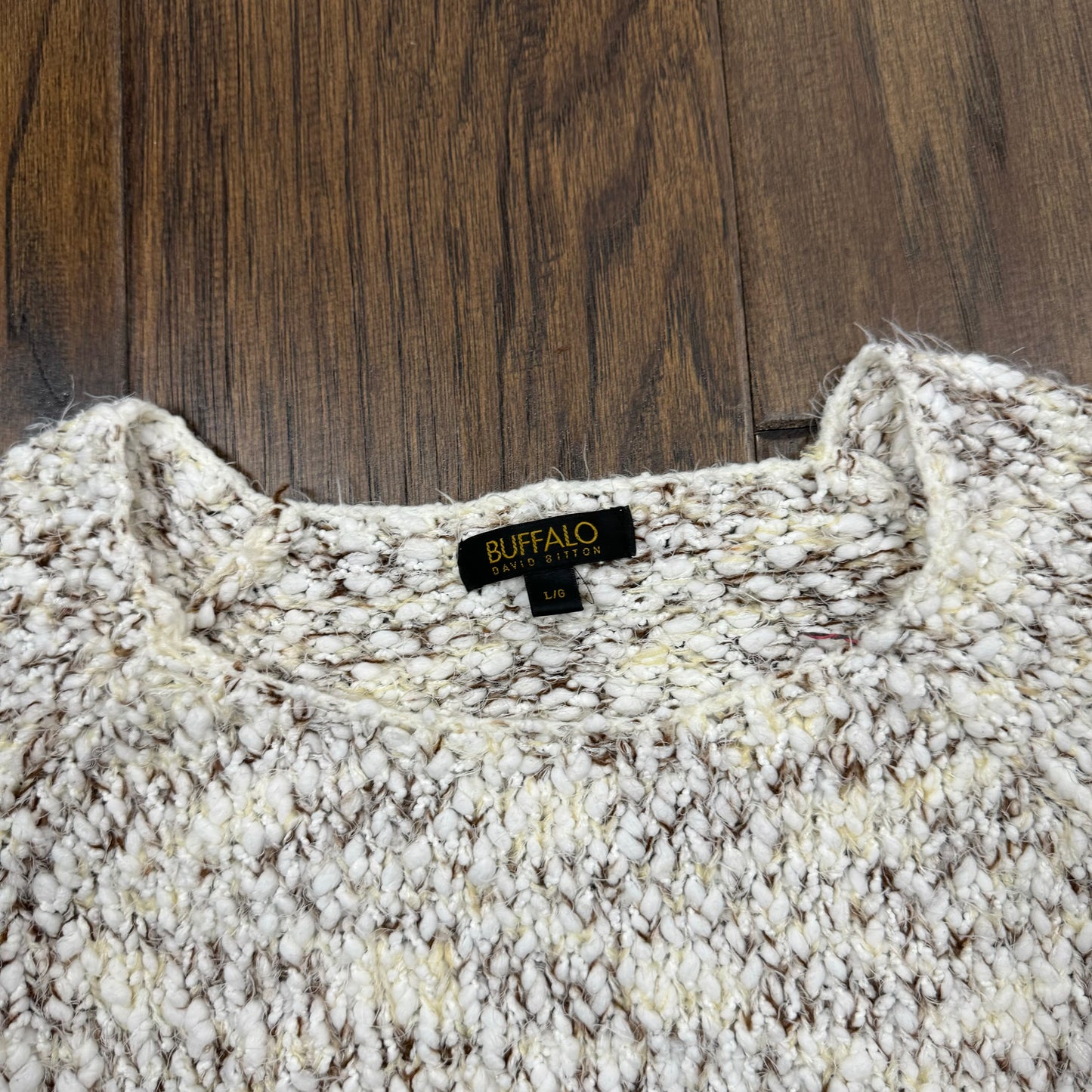 Off The Shoulder Oatmeal Sweater