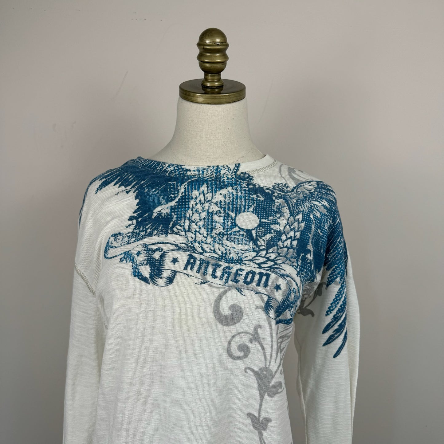 Y2K Grunge Oversized Waffle Knit Top