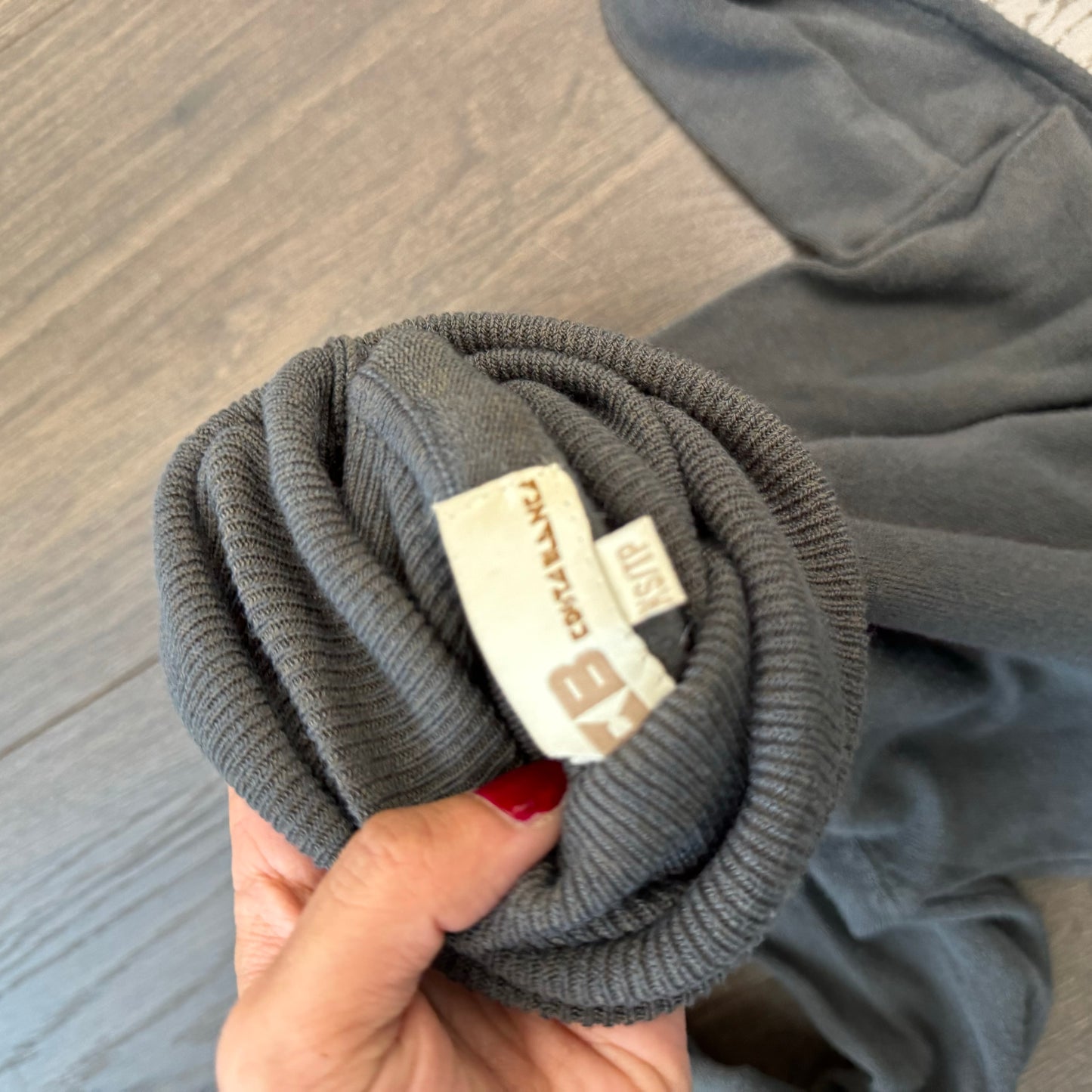 Vintage Grey Fitted Turtleneck Mini Dress / Long Top