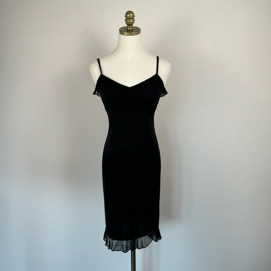 Vintage Charlotte Russe Ruffled Midi Dress