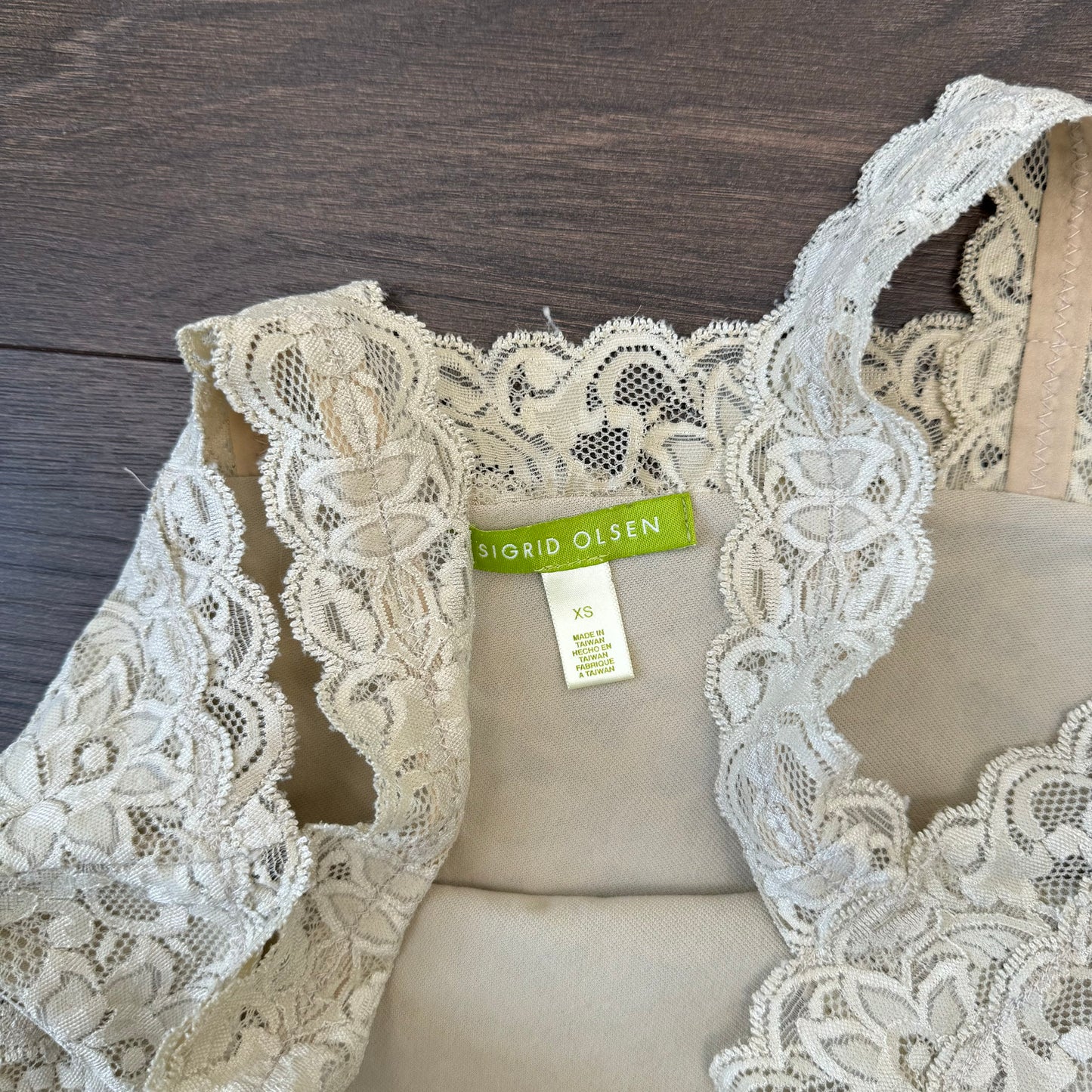 Beige Lace Top
