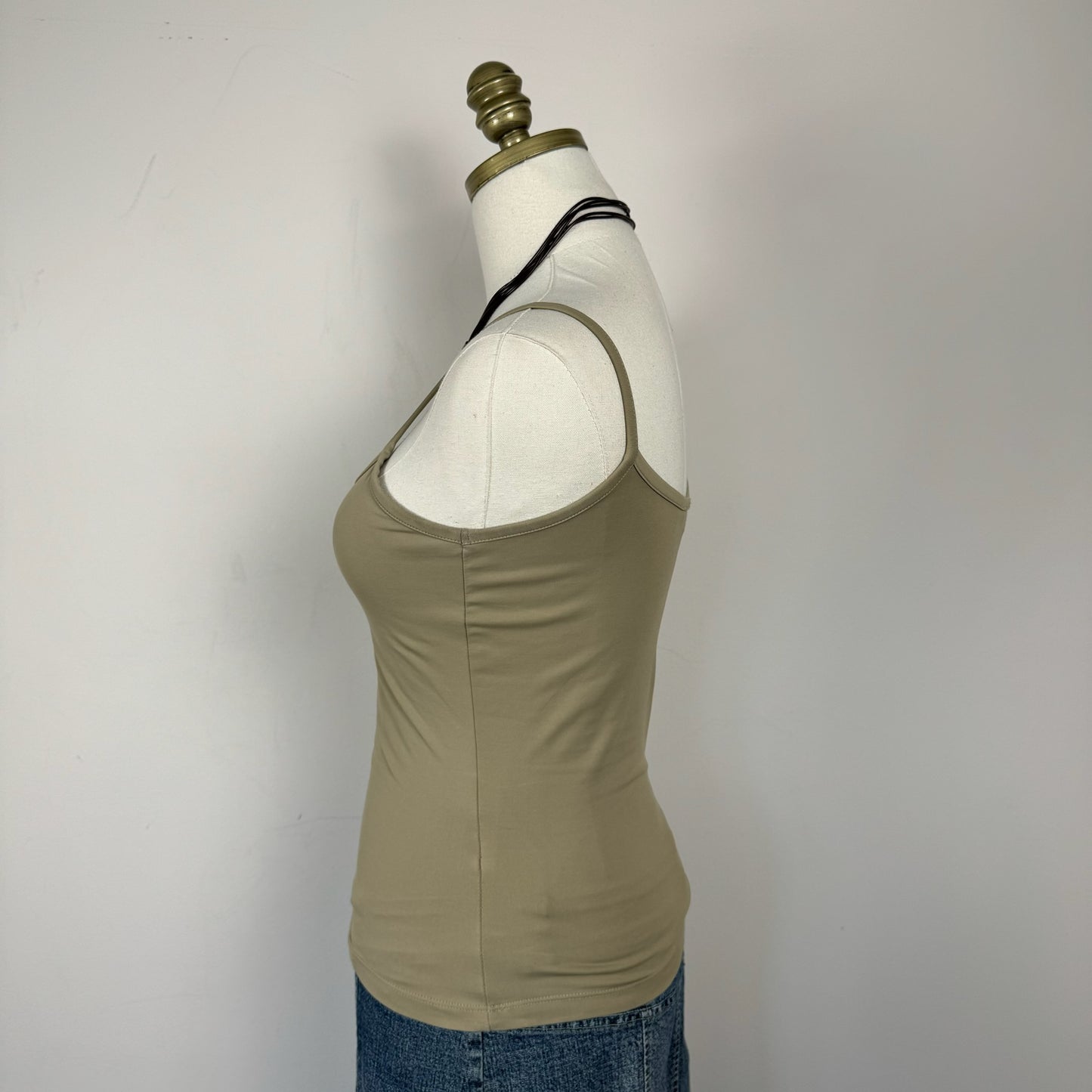 Vintage Slinky Beige Tank Top