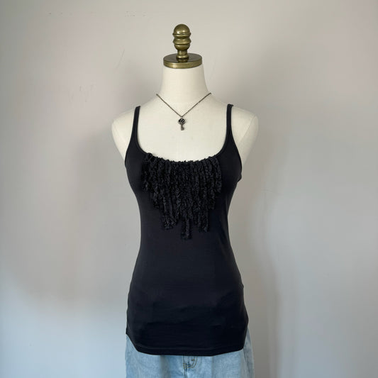 J. Crew Ruffled Fitted Knit Tank