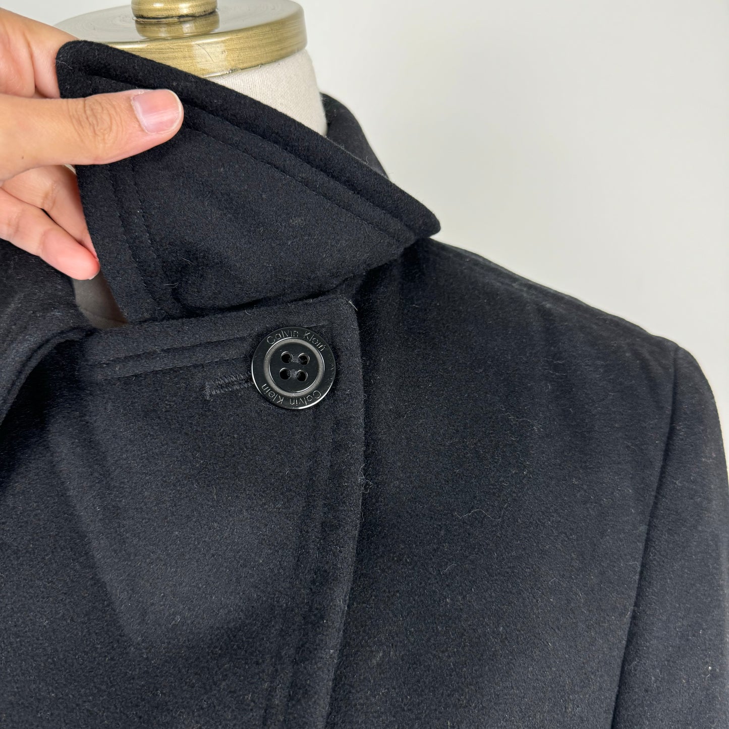 Calvin Klein Wool Blend Peacoat