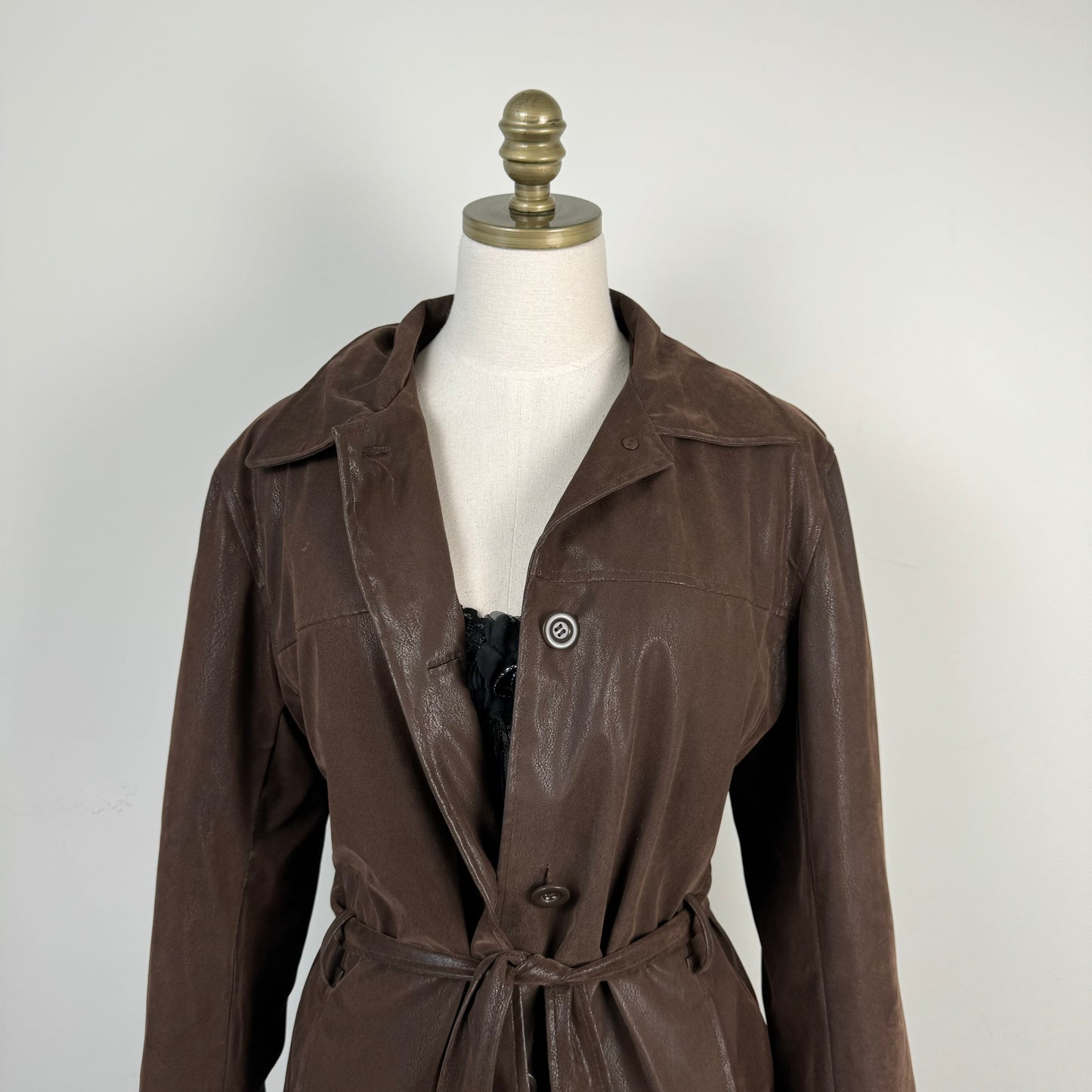 Vintage Faux Suede Brown Jacket