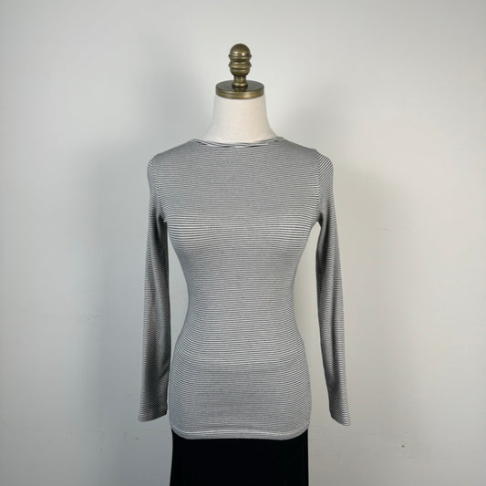 Fitted High Neck Long Sleeve Top
