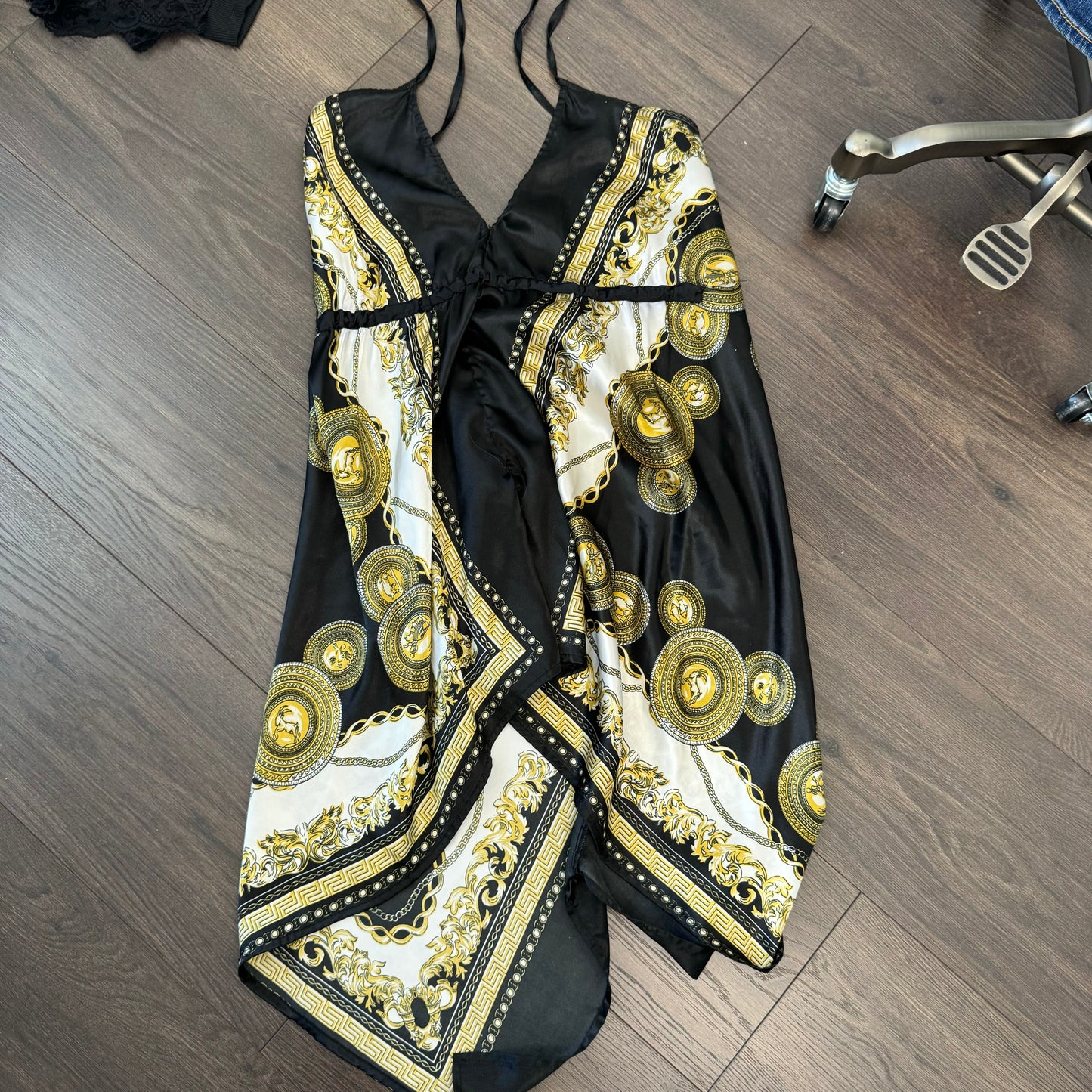 Paisley Print Silky Halter Top