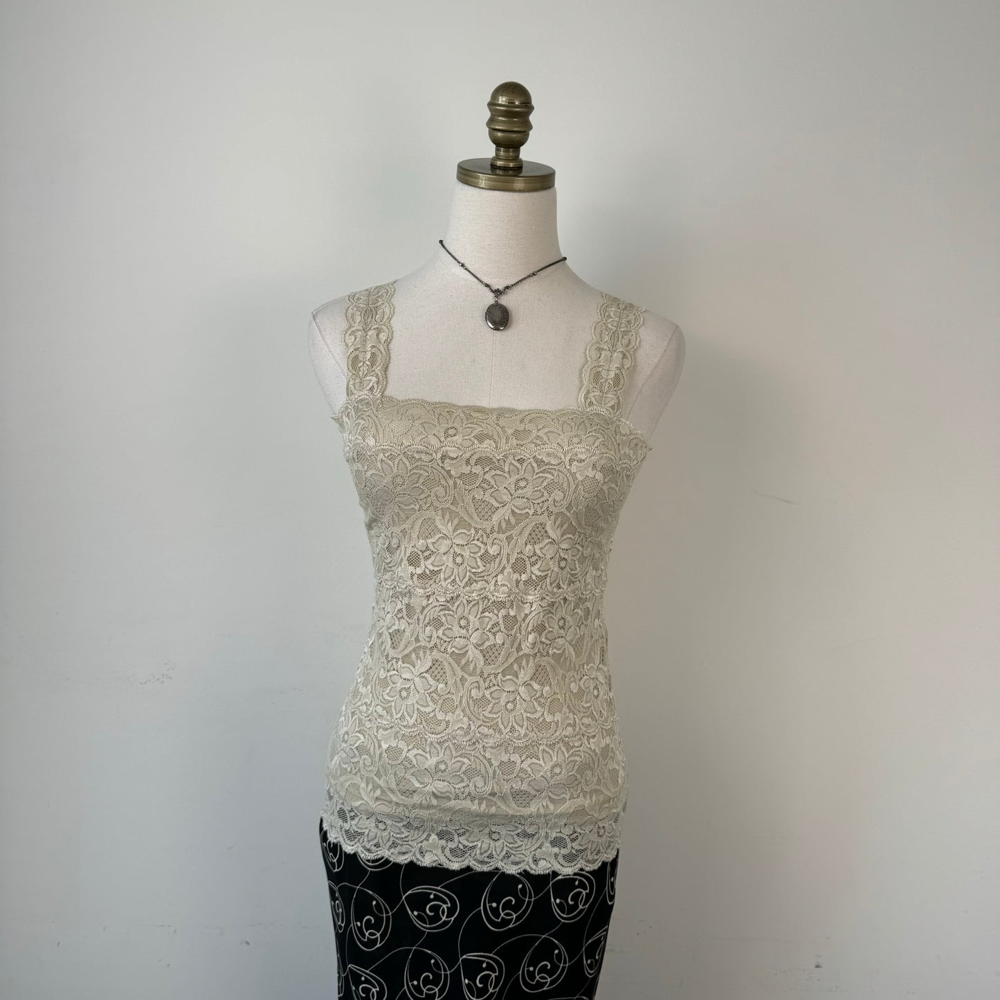 Beige Lace Top
