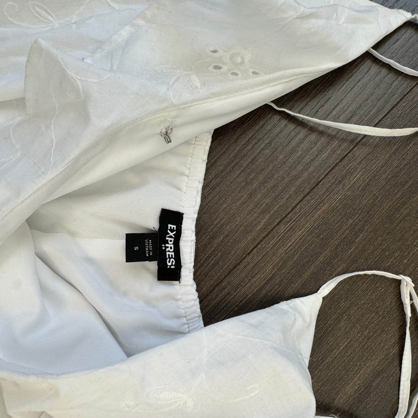 White Linen Babydoll Mini Dress
