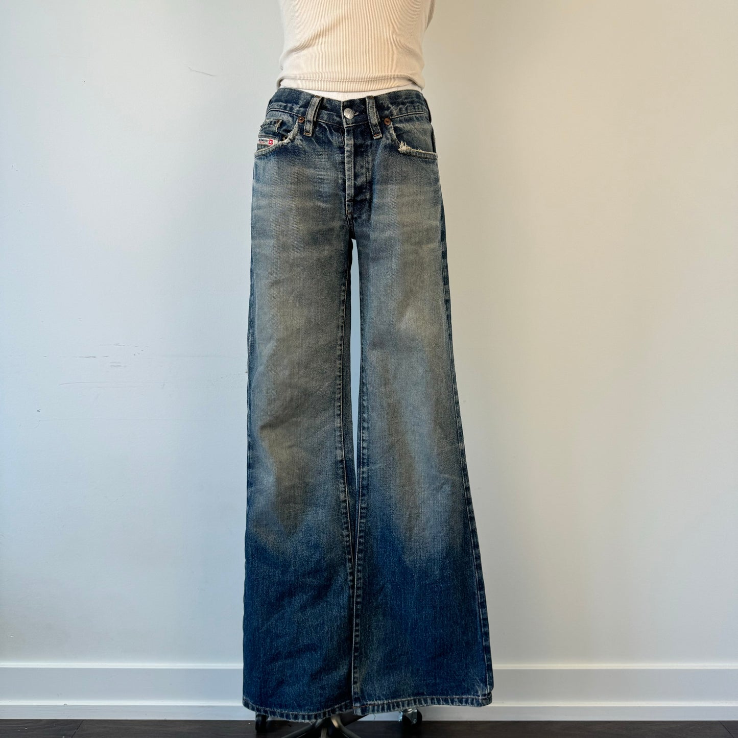 Diesel Faded Bootcut Jeans