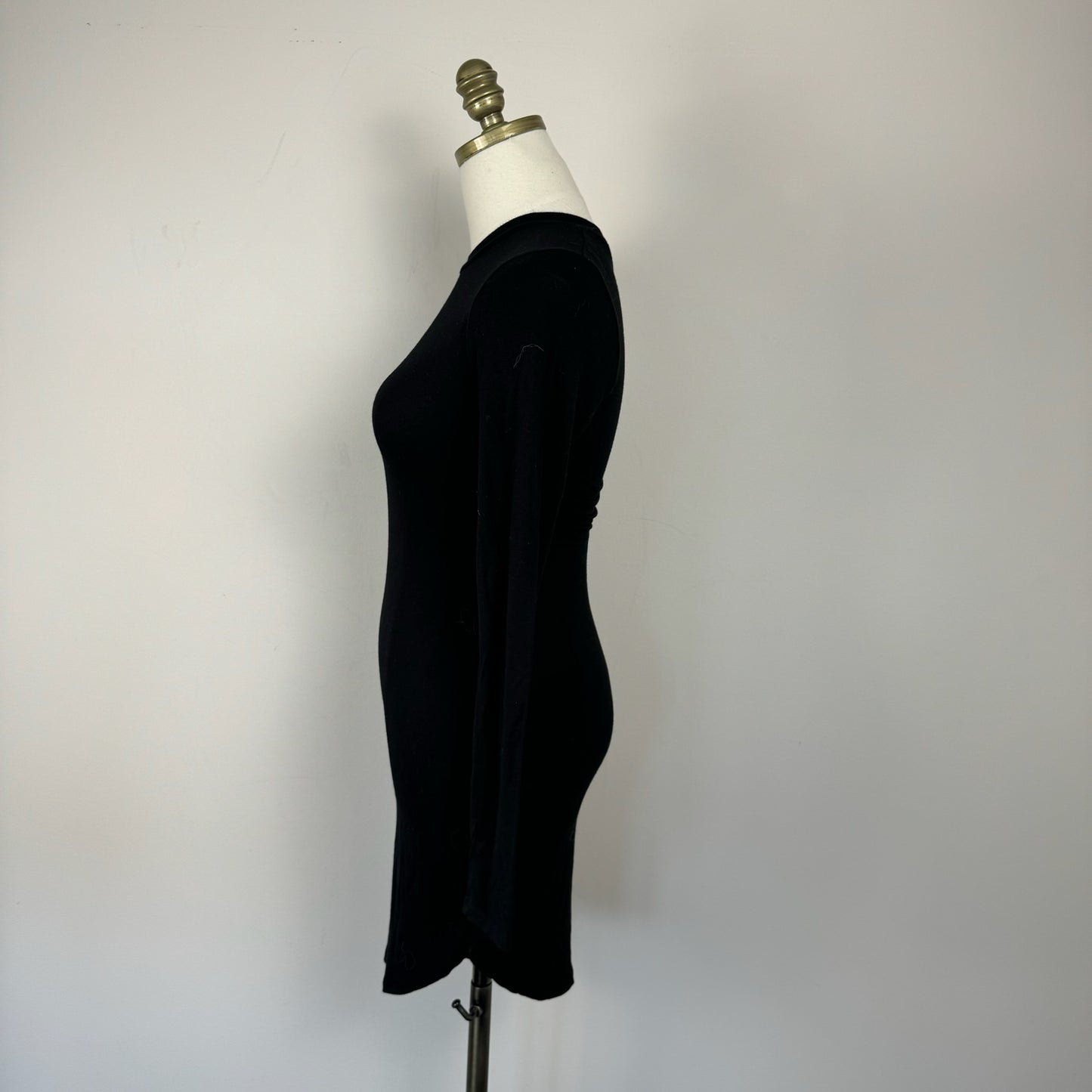 Black Bodycon Fitted Mini Dress