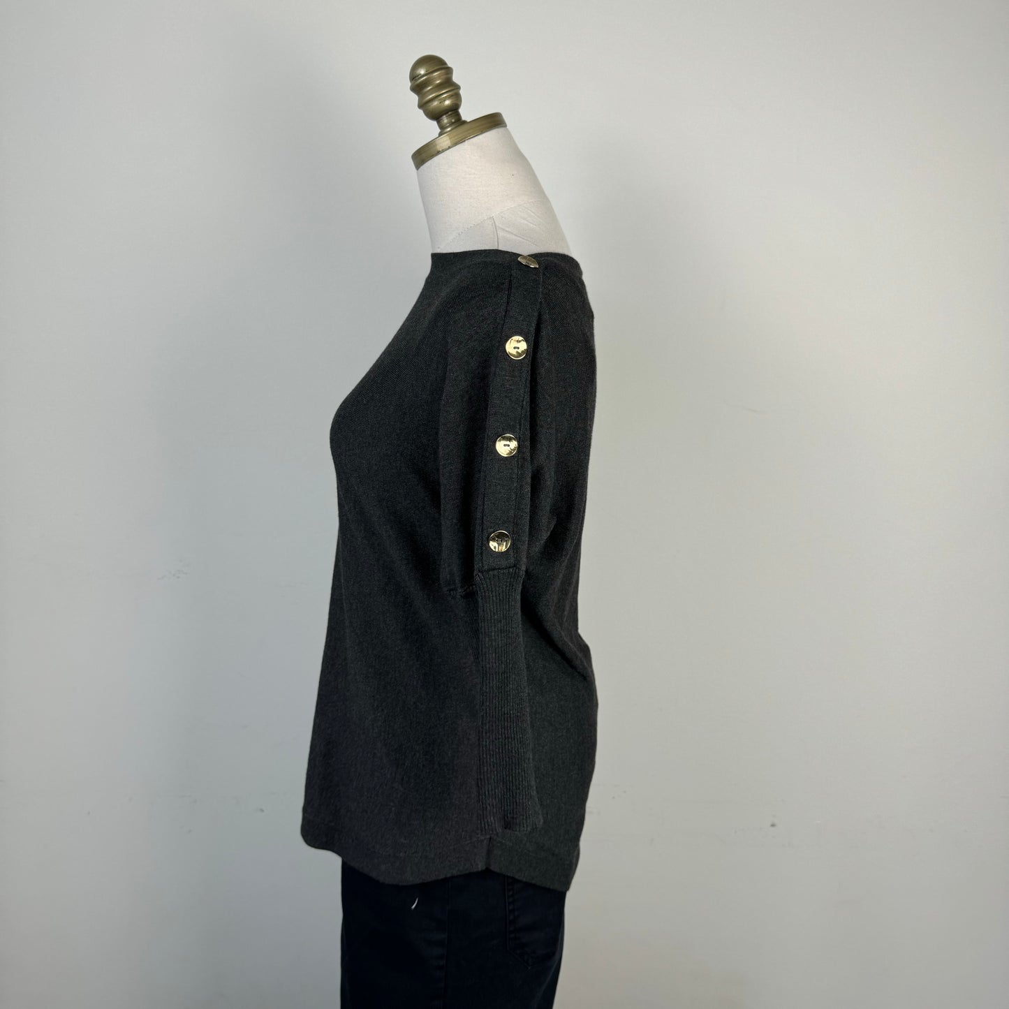 Dark Grey Dolman Sweater