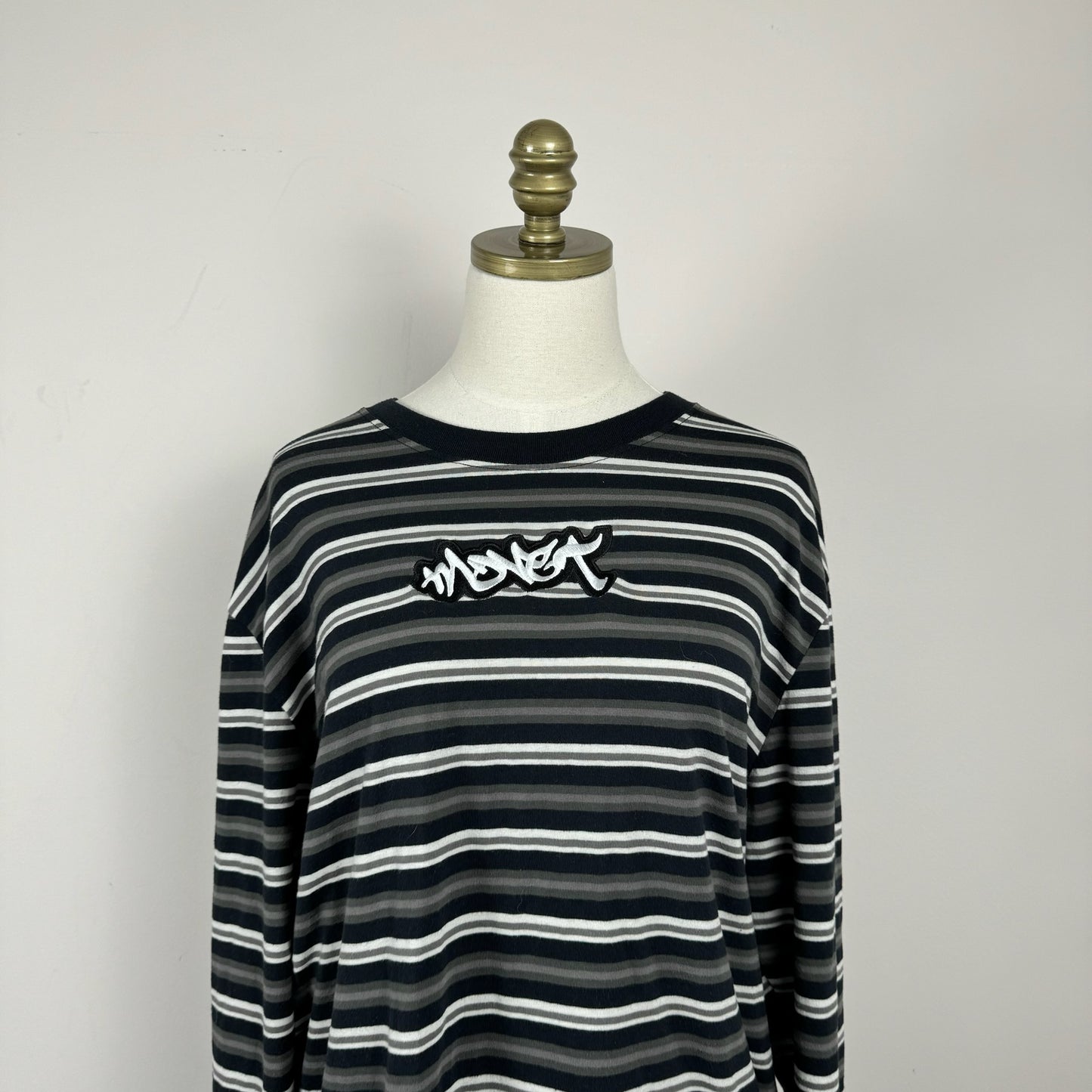 Oversized Striped Long Sleeve Shirt
