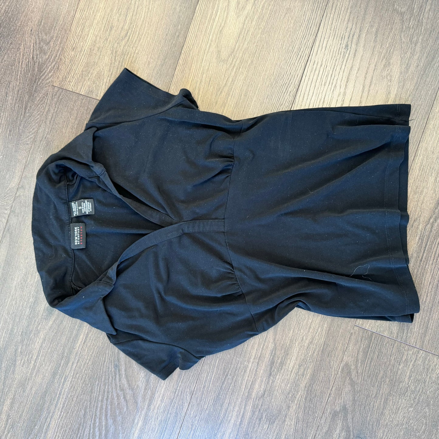 Vintage Black Short Sleeve Top