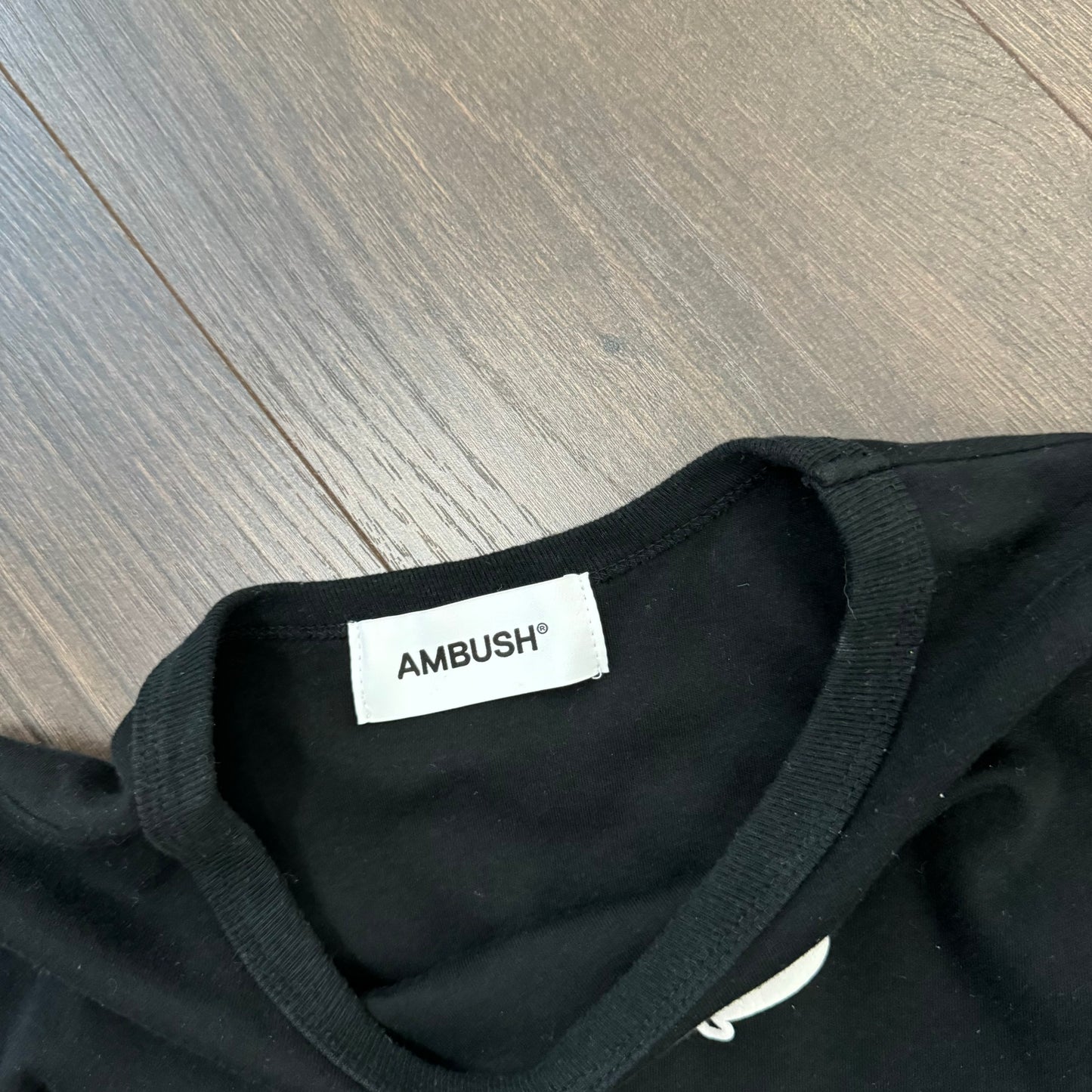 Black Graphic Fitted Baby Tee