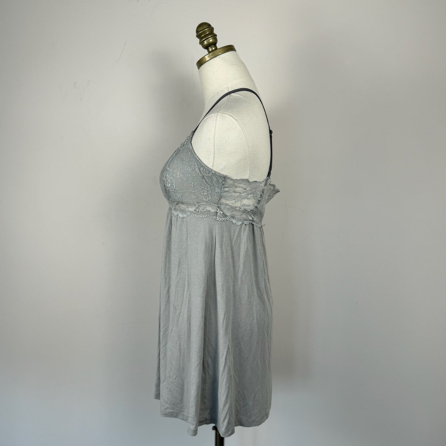 Y2K Babydoll Lace Trim Top