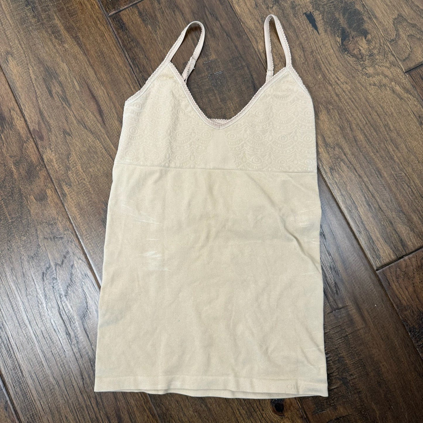 Vintage Soft Knit Lace Trim Cami