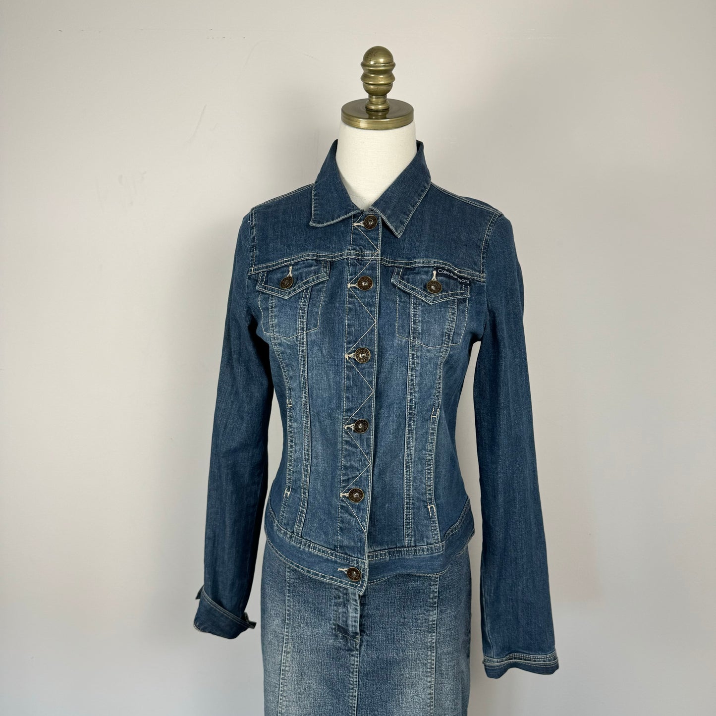 Calvin Klein Fitted Denim Jacket