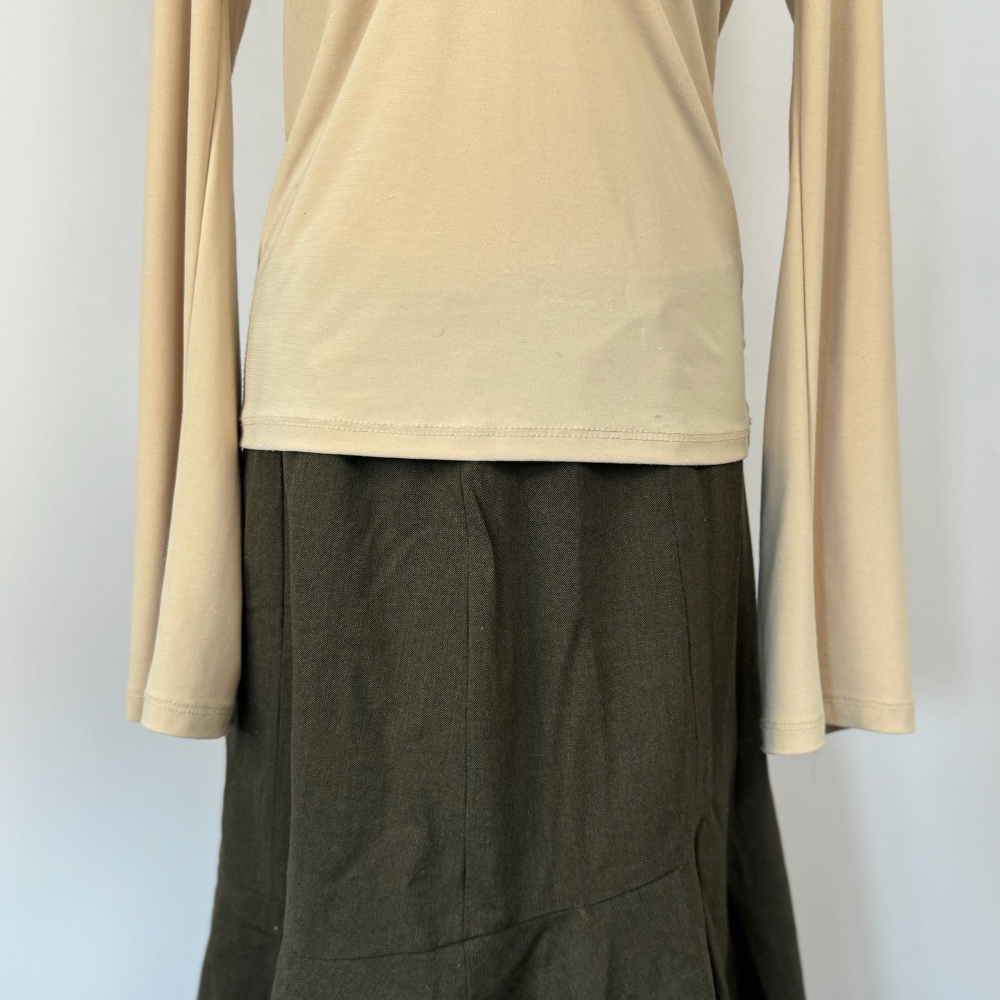 Vintage Boho Wood Beaded Top