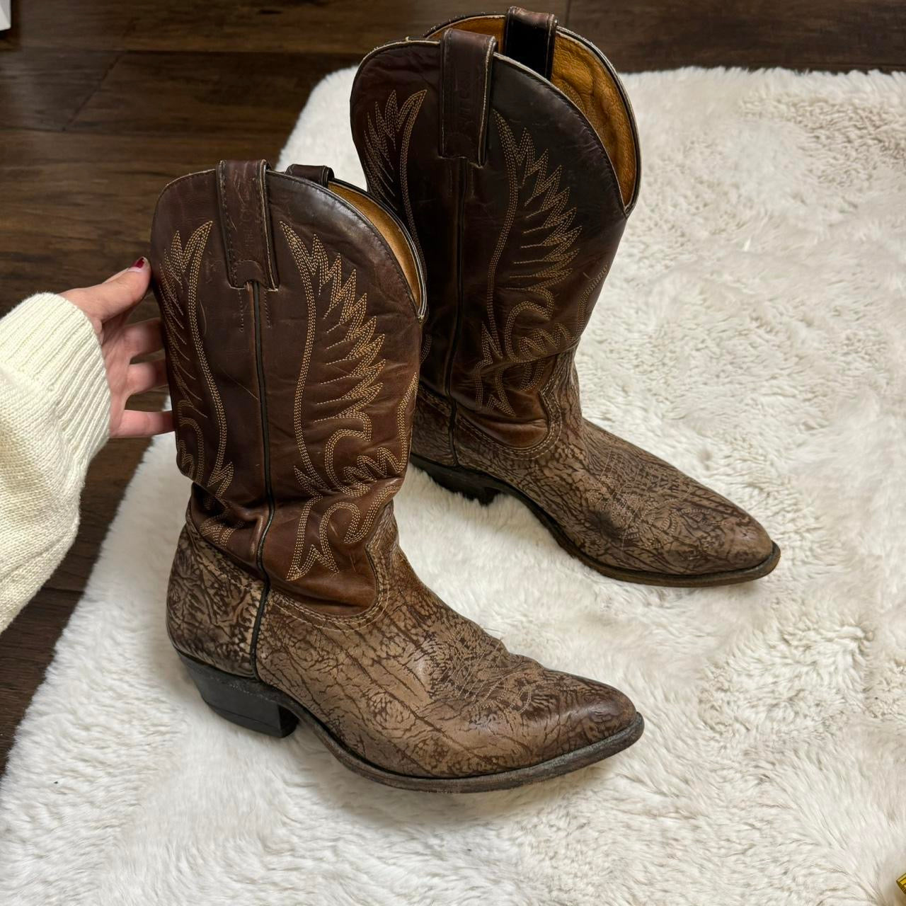 Vintage Boulet Cowboy Boots