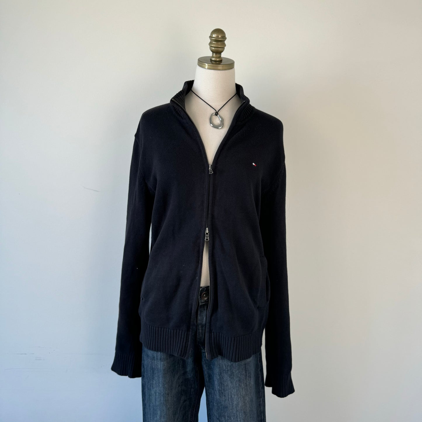 Tommy Double Zip Knit Sweater