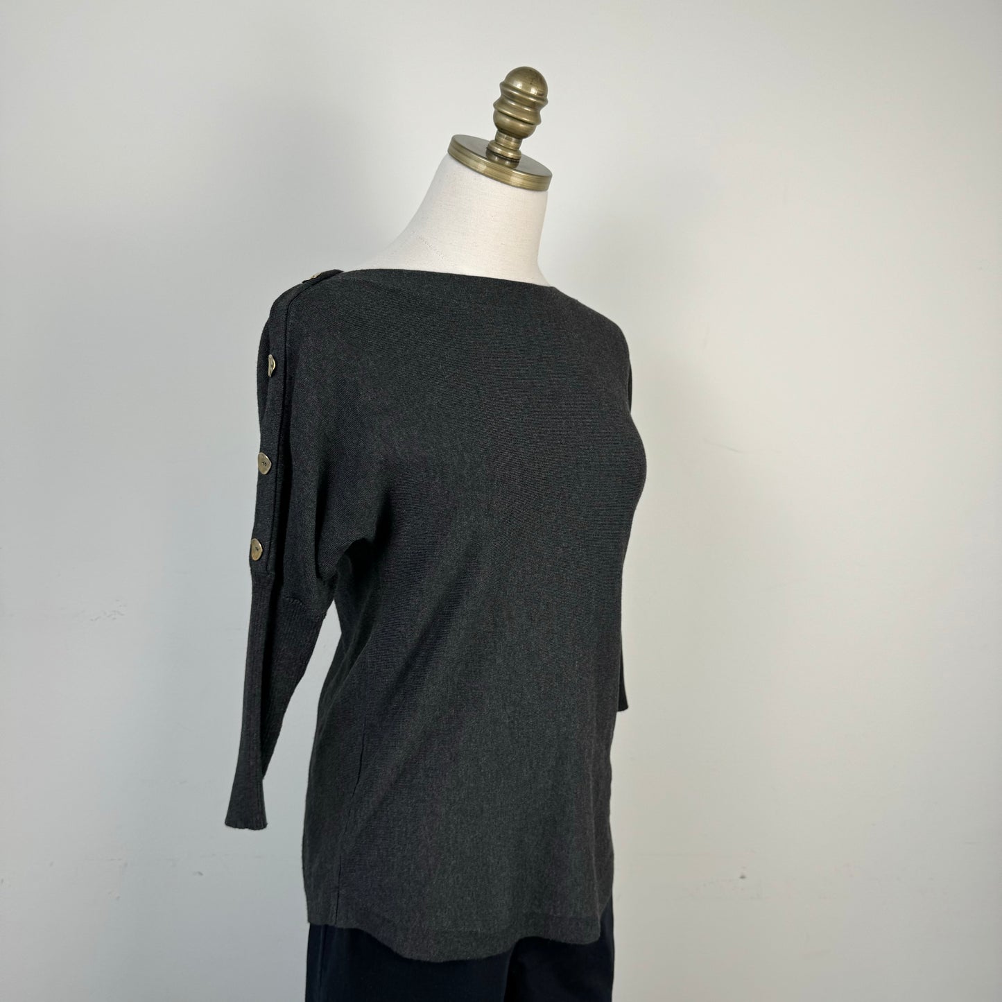 Dark Grey Dolman Sweater