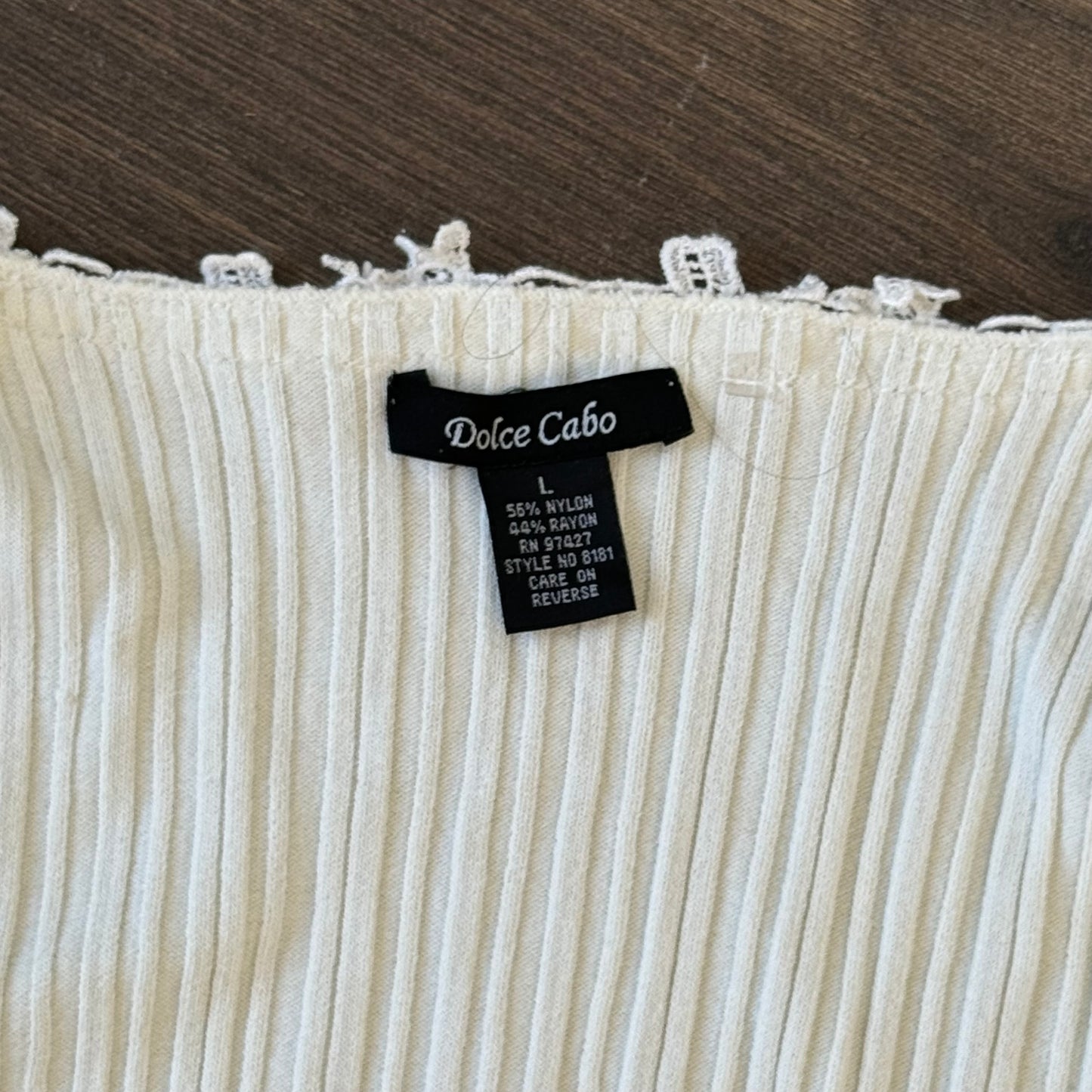 Vintage Cream Satin Button Up Top