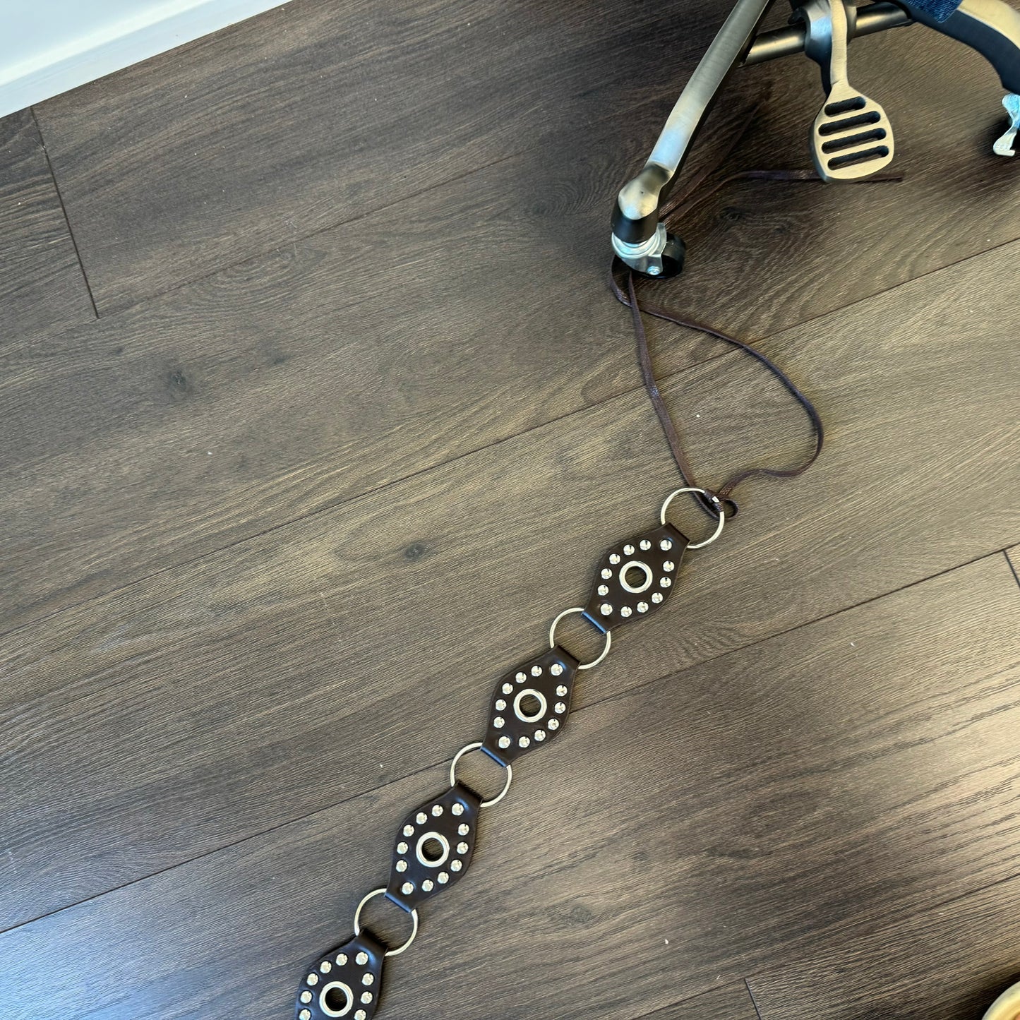 Boho Brown Tassle Studded Belt