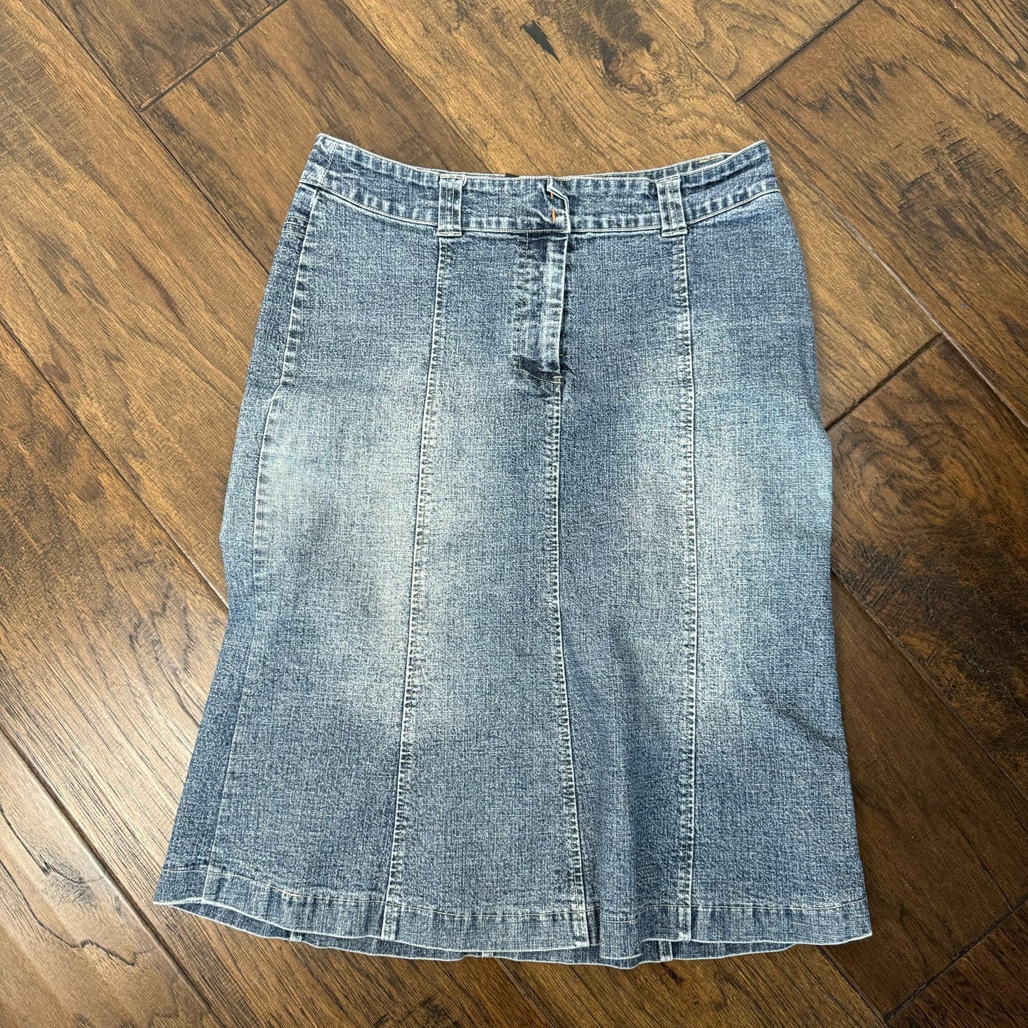 Vintage Denim Midi Skirt